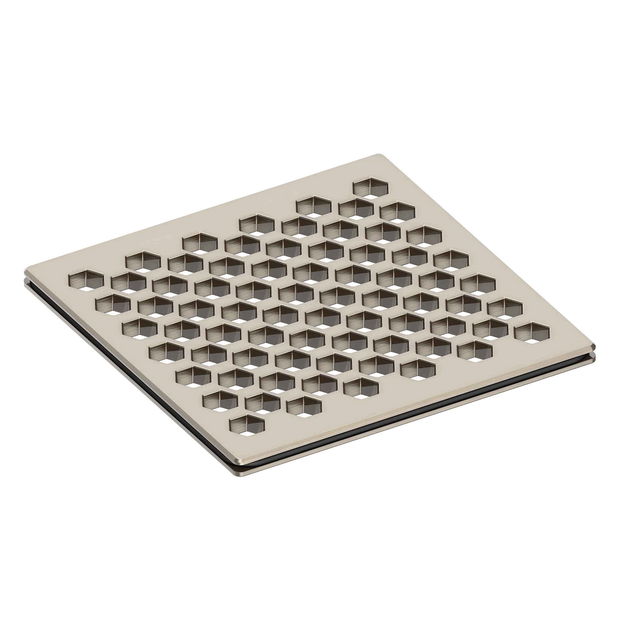 Newport Brass 4 inch Square Hex Design Shower Drain