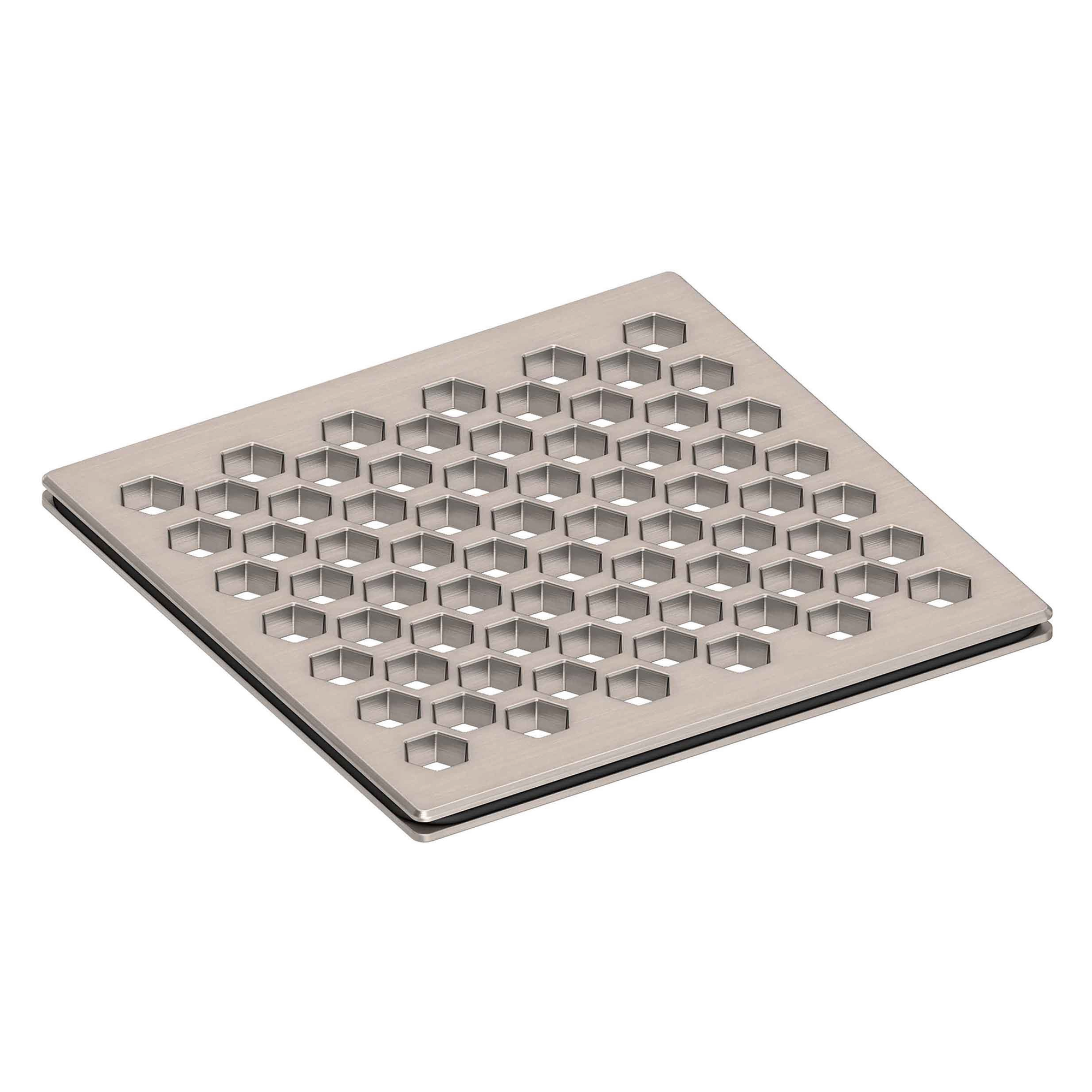 Newport Brass 4 inch Square Hex Design Shower Drain