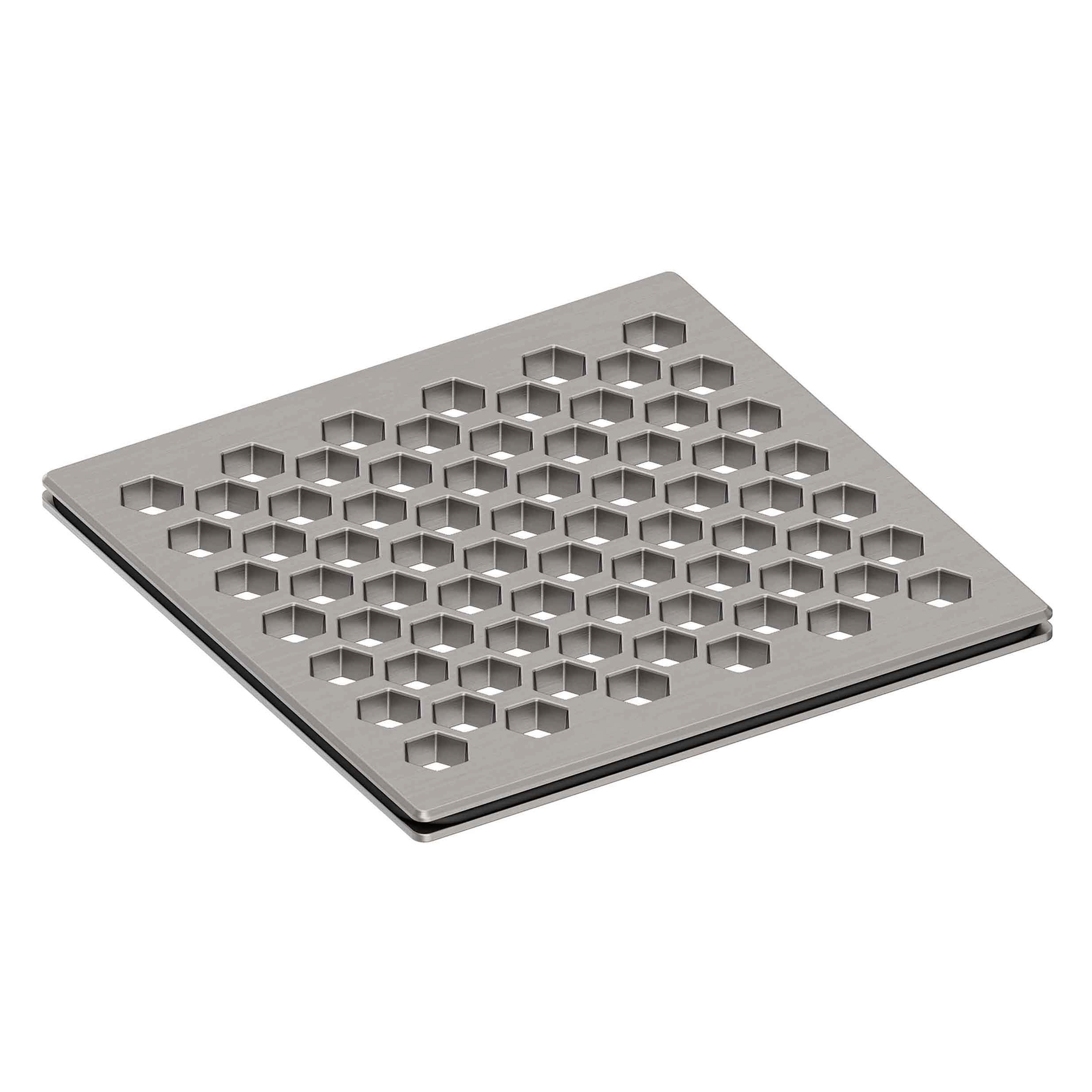 Newport Brass 4 inch Square Hex Design Shower Drain