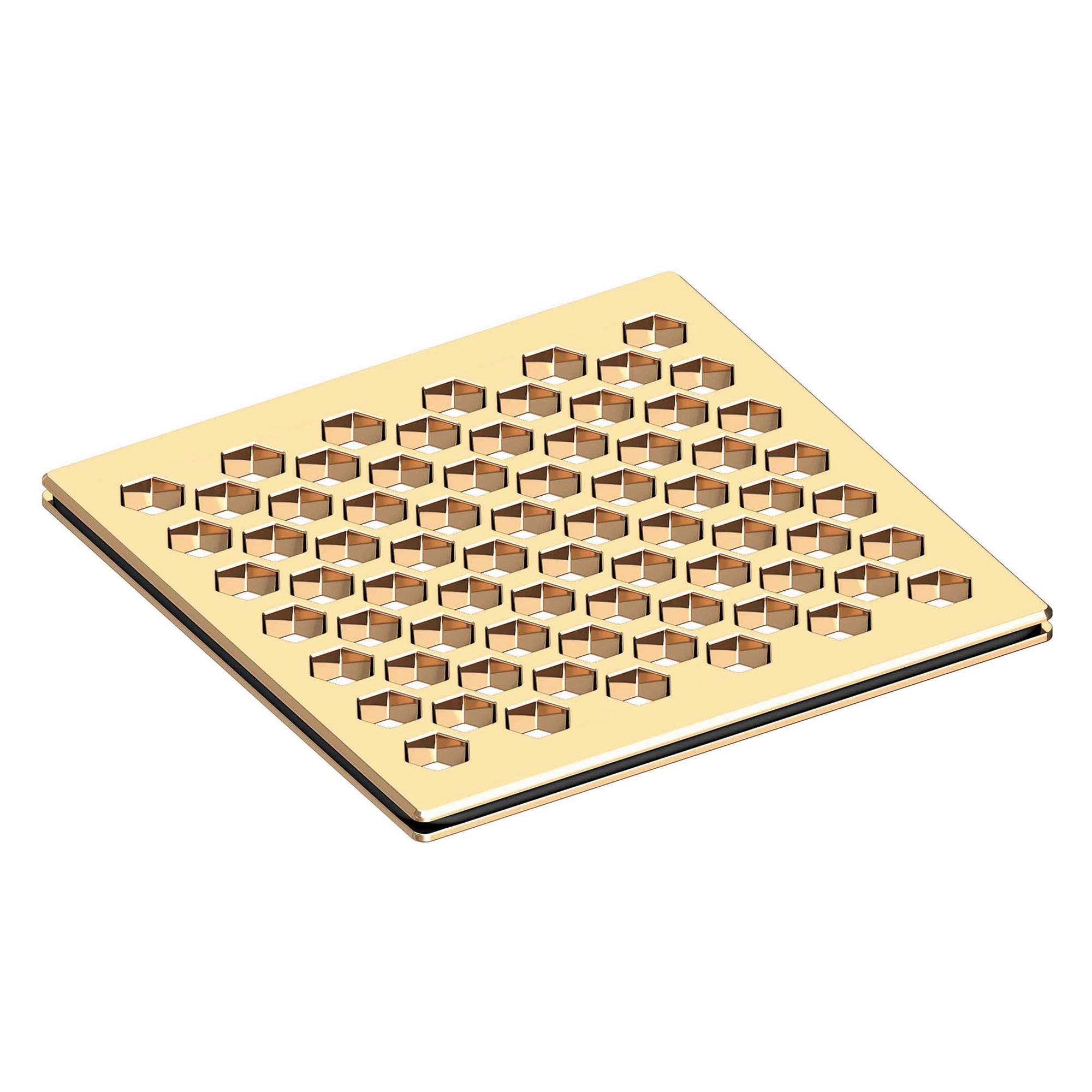 Newport Brass 4 inch Square Hex Design Shower Drain