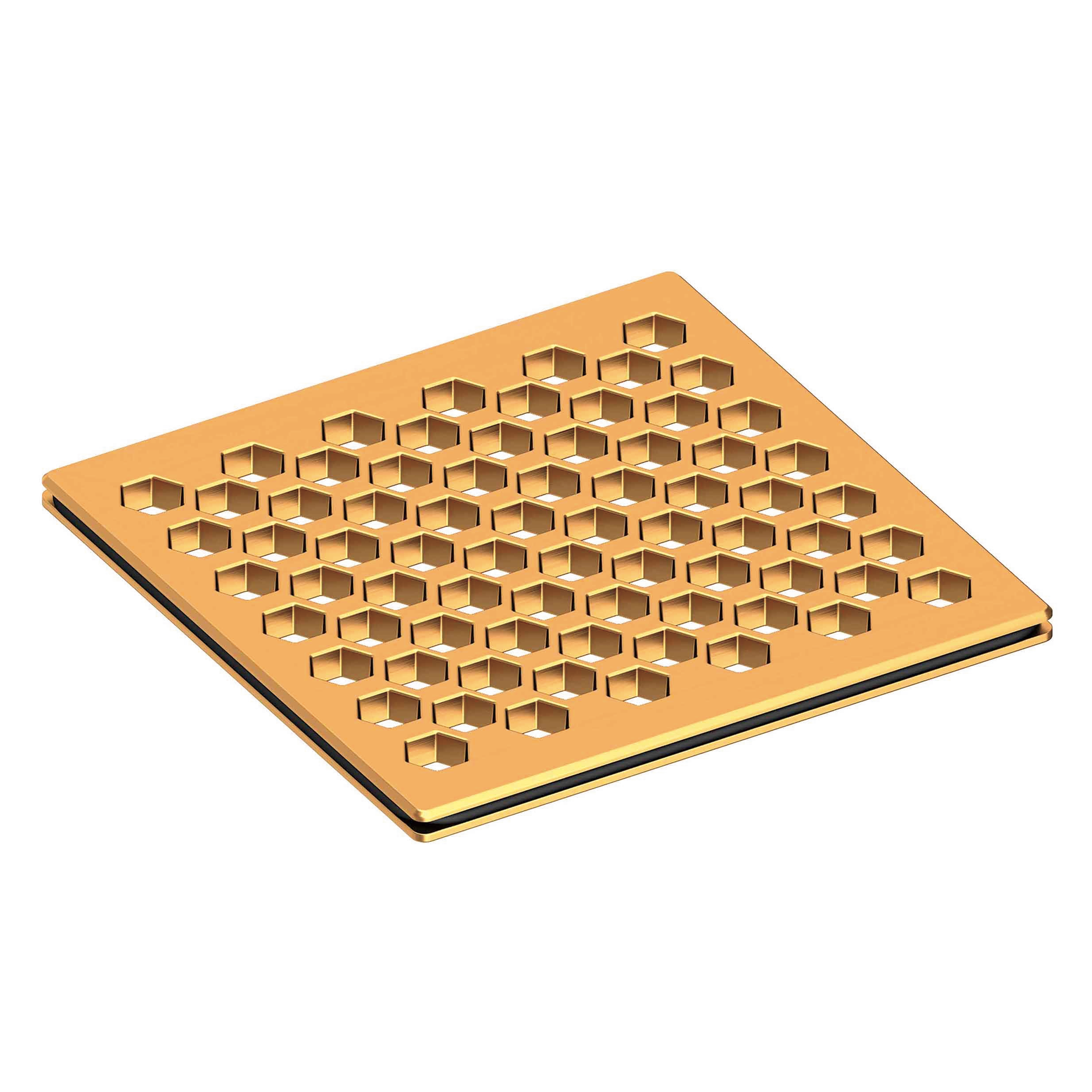 Newport Brass 4 inch Square Hex Design Shower Drain