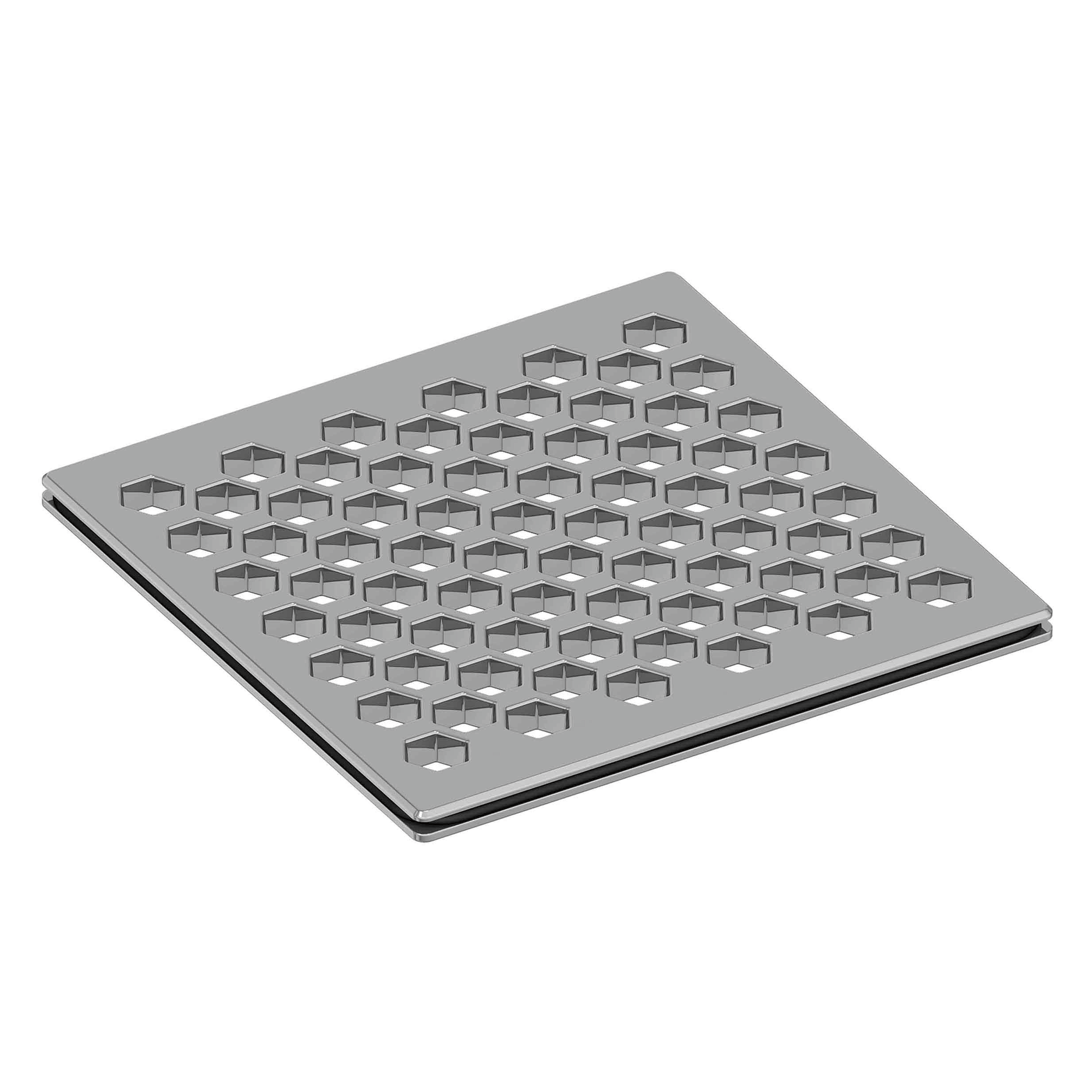 Newport Brass 4 inch Square Hex Design Shower Drain