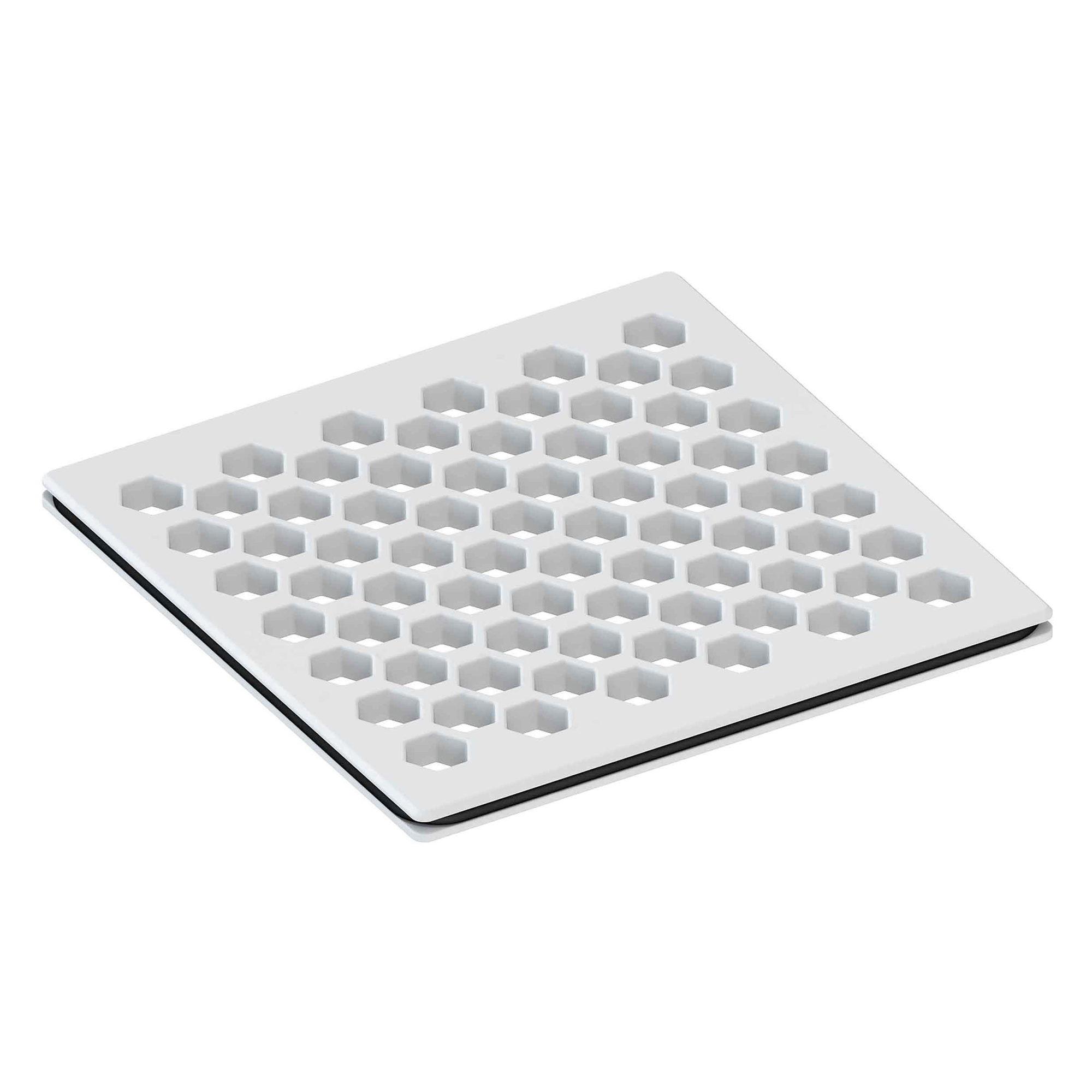 Newport Brass 4 inch Square Hex Design Shower Drain