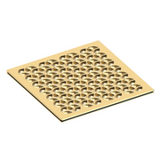 Newport Brass 6 inch Square Circular Design Shower Drain Grid