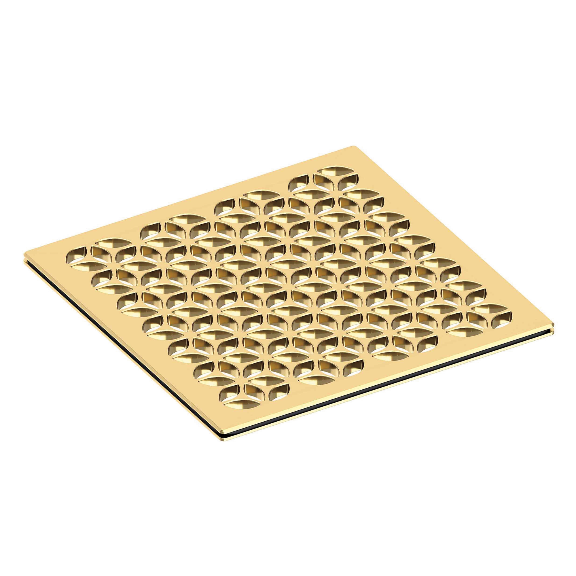 Newport Brass 6 inch Square Circular Design Shower Drain Grid