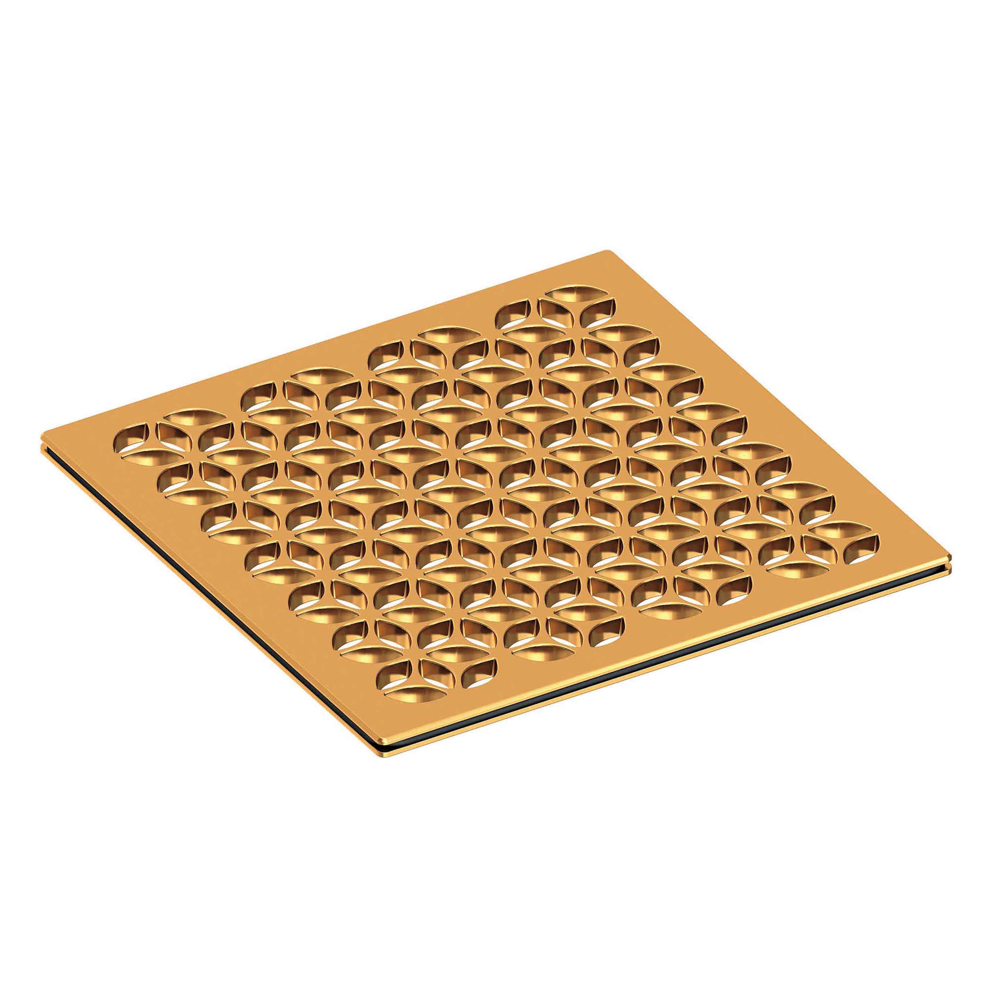 Newport Brass 6 inch Square Circular Design Shower Drain Grid