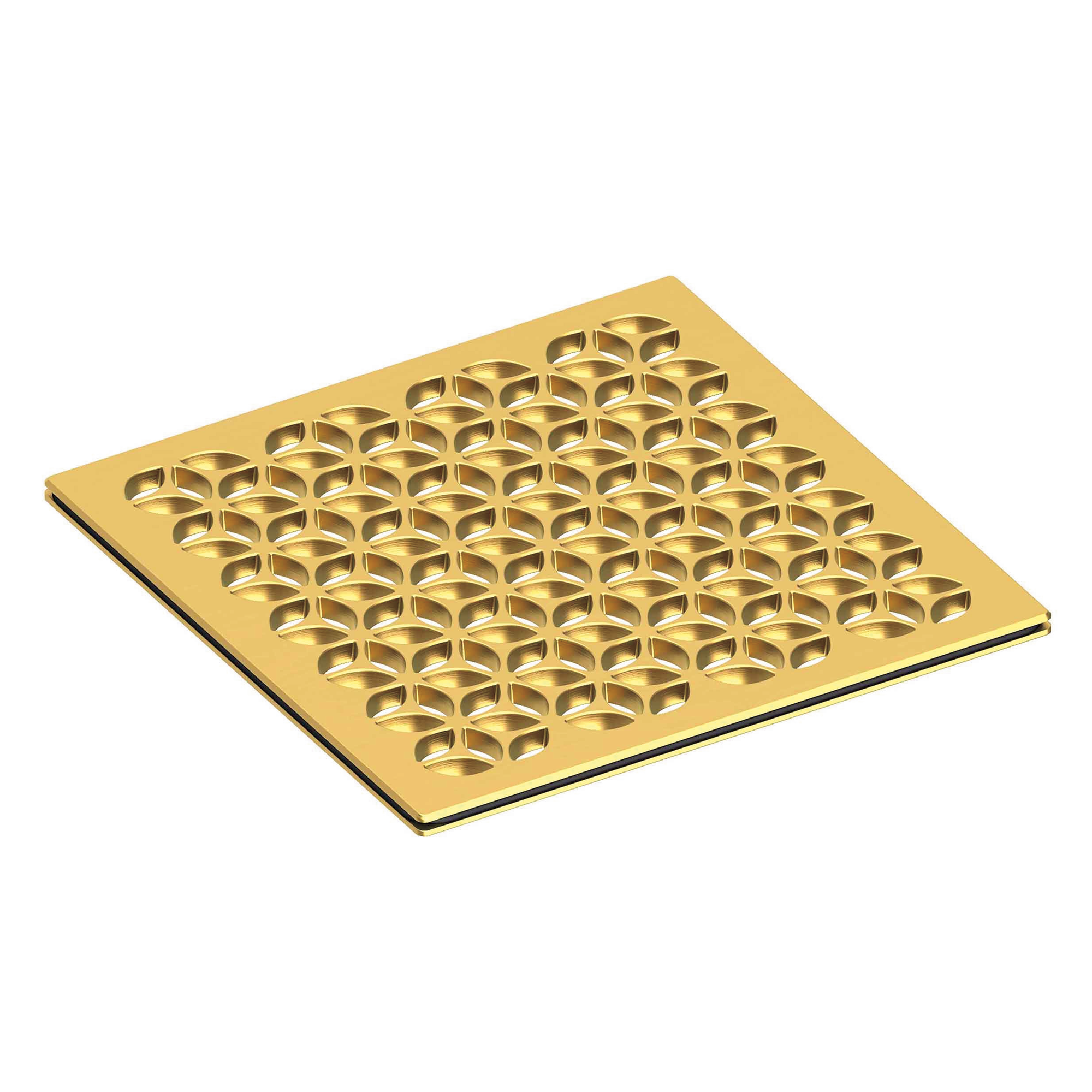 Newport Brass 6 inch Square Circular Design Shower Drain Grid