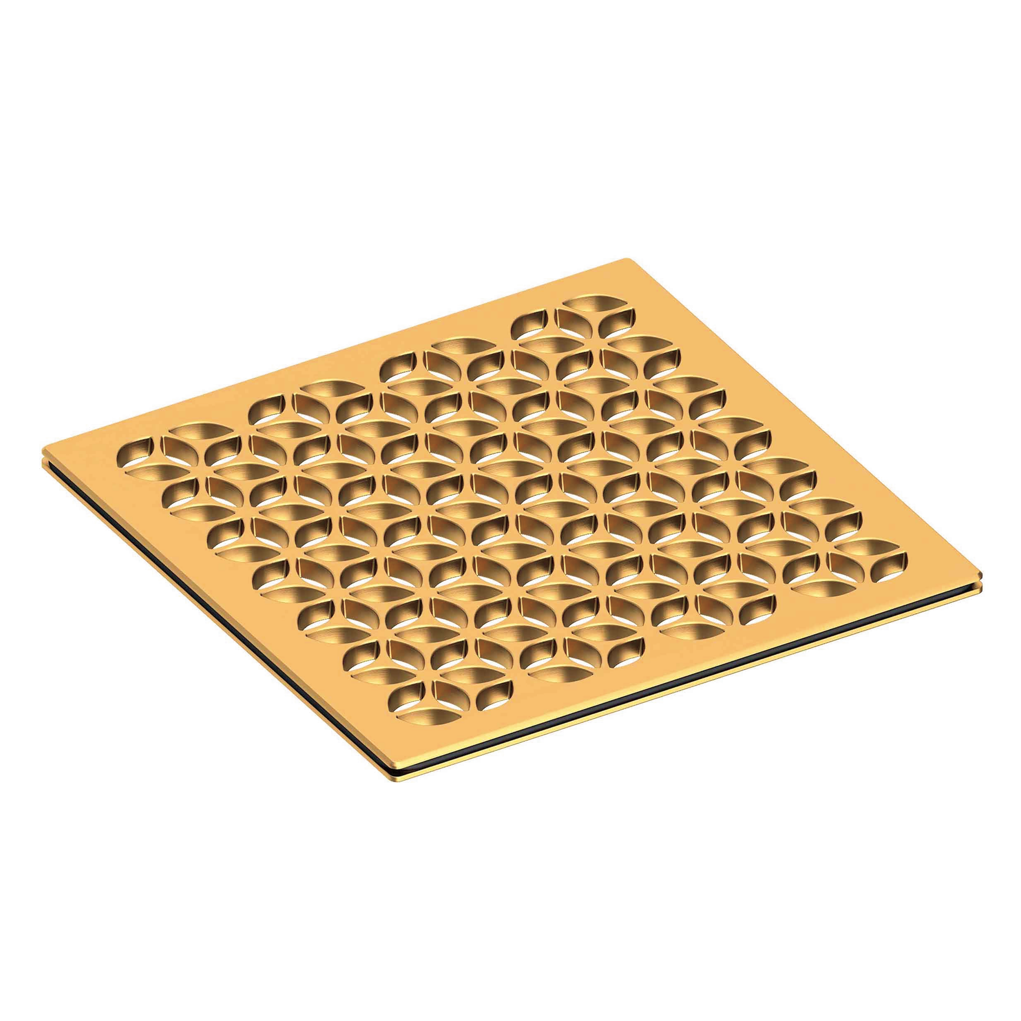 Newport Brass 6 inch Square Circular Design Shower Drain Grid