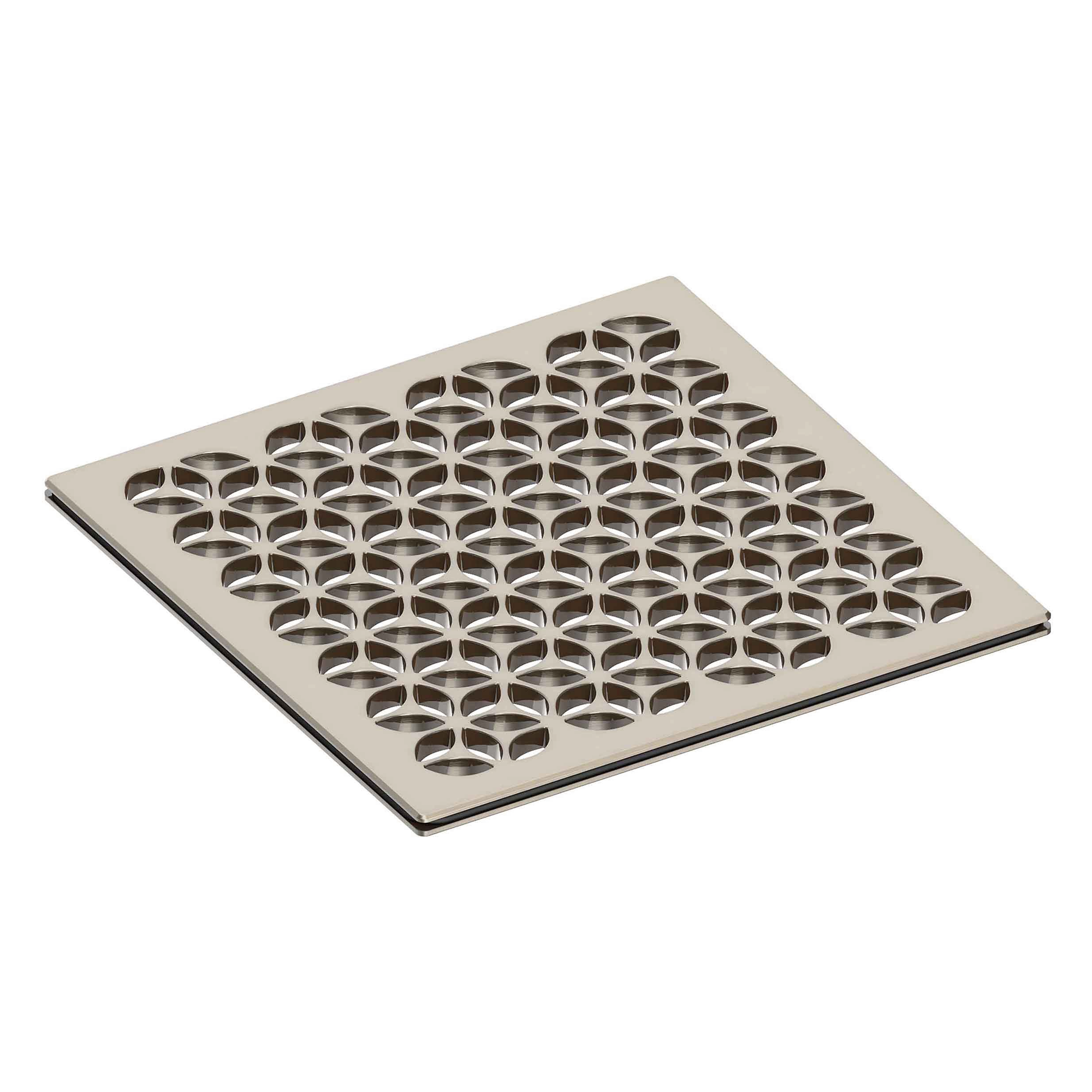 Newport Brass 6 inch Square Circular Design Shower Drain Grid