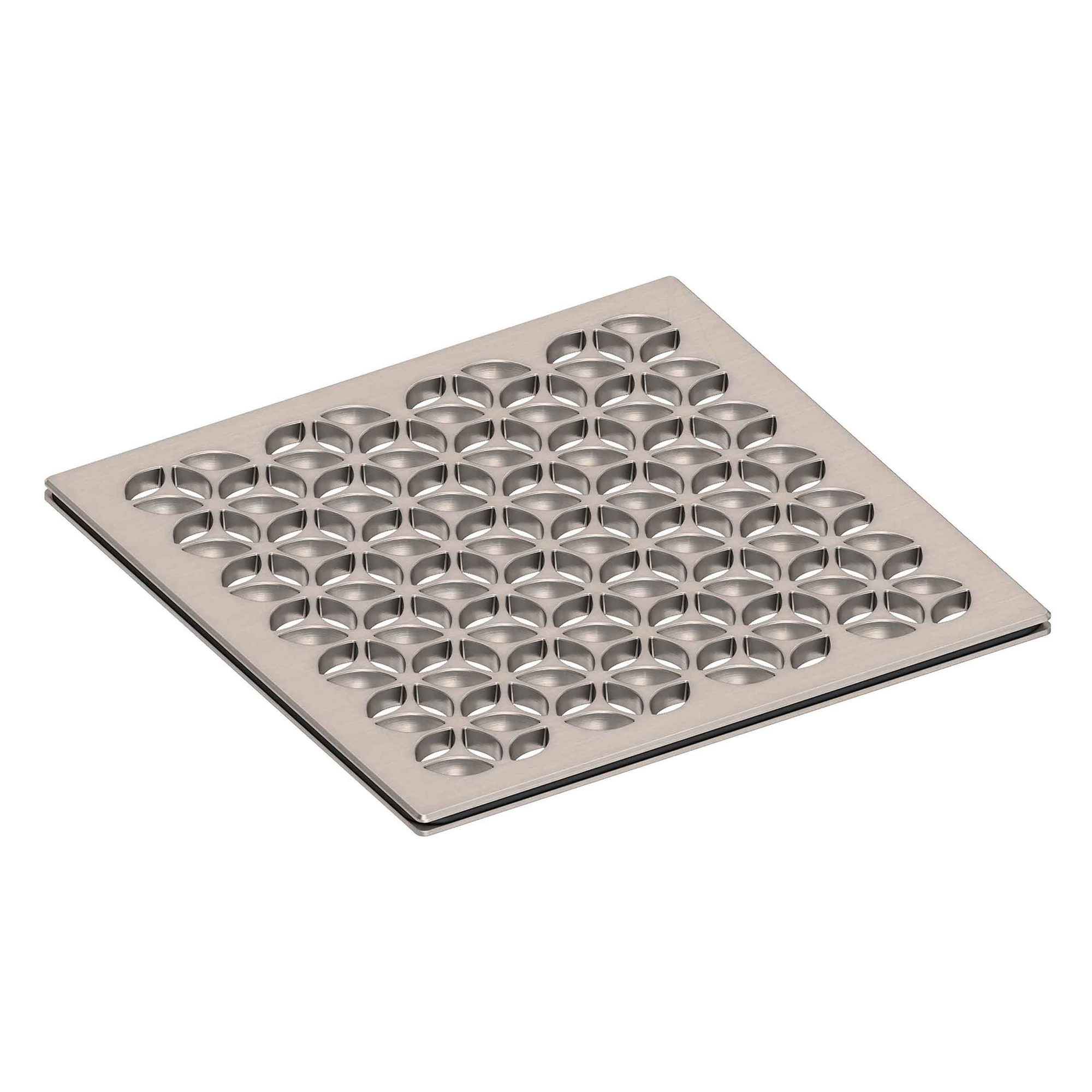 Newport Brass 6 inch Square Circular Design Shower Drain Grid