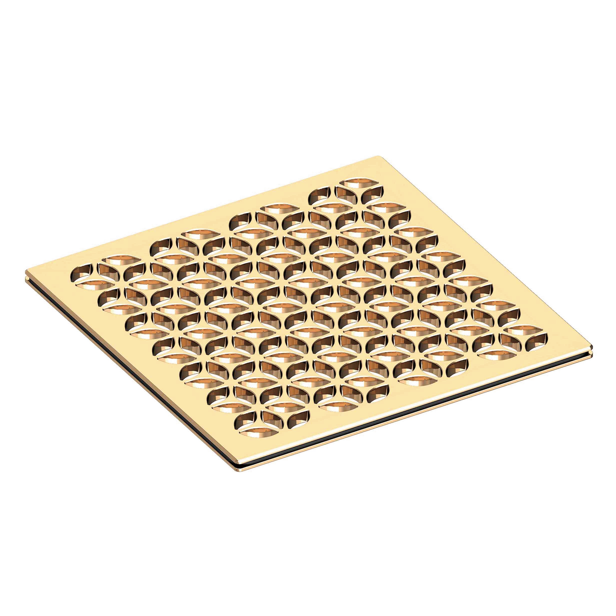 Newport Brass 6 inch Square Circular Design Shower Drain Grid