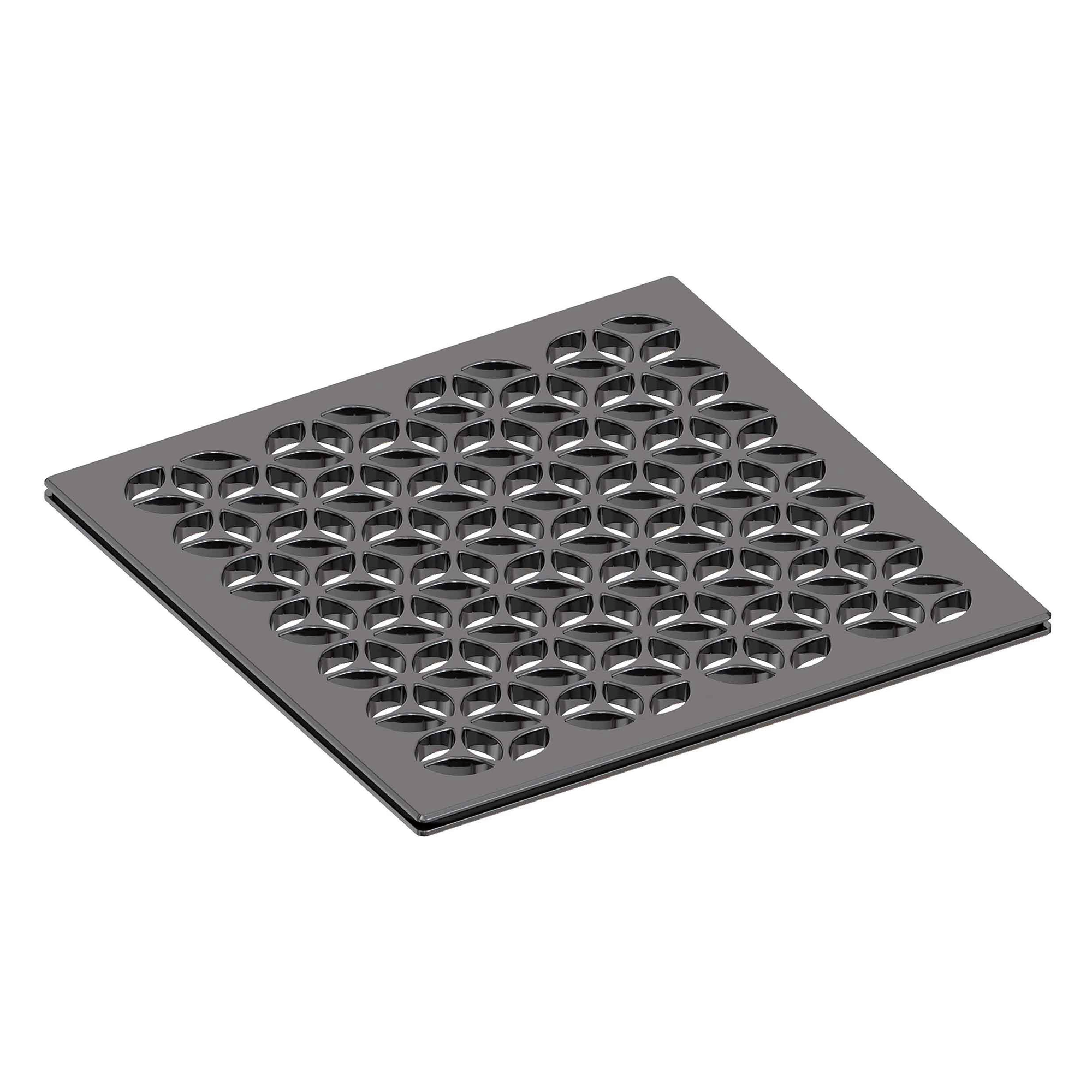 Newport Brass 6 inch Square Circular Design Shower Drain Grid