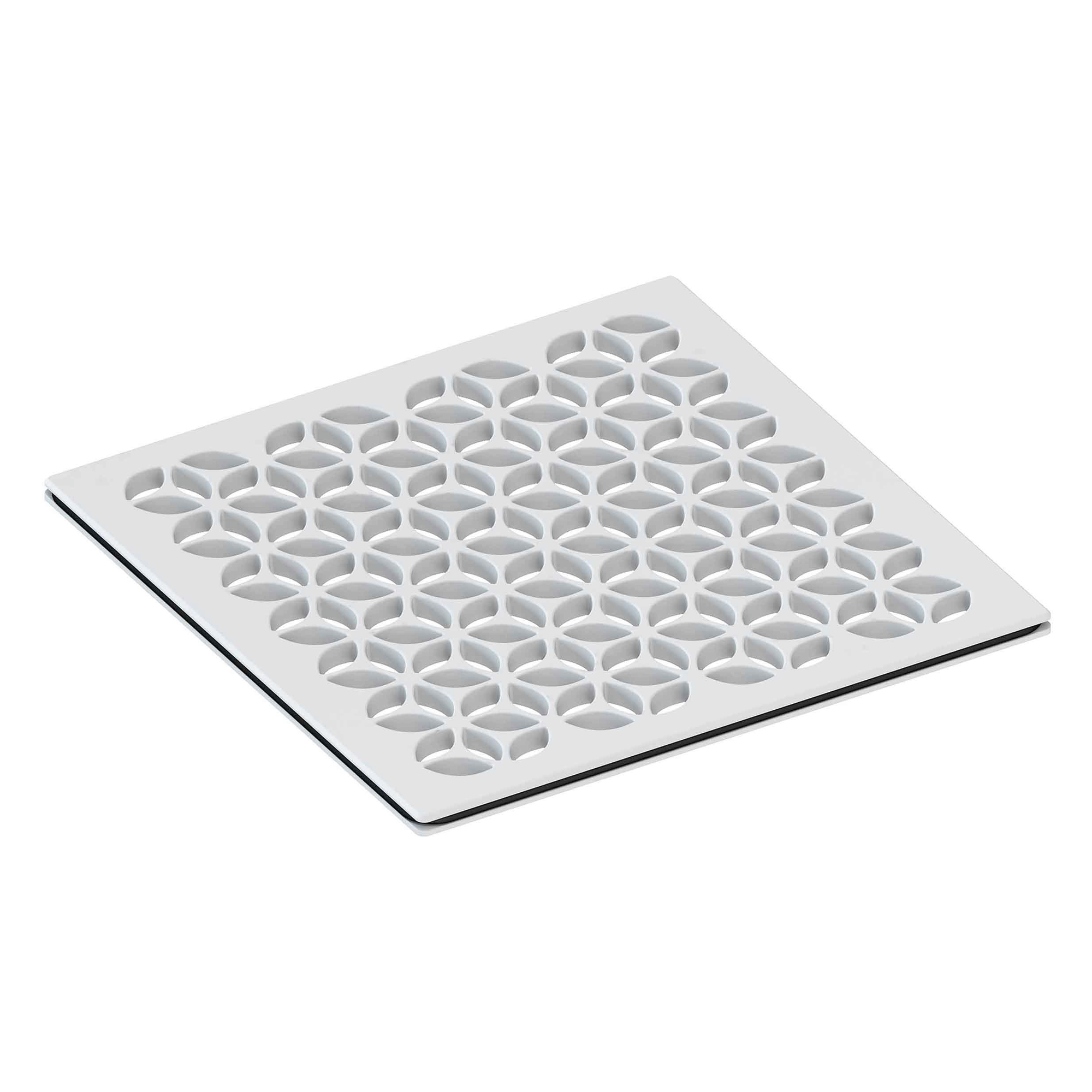 Newport Brass 6 inch Square Circular Design Shower Drain Grid