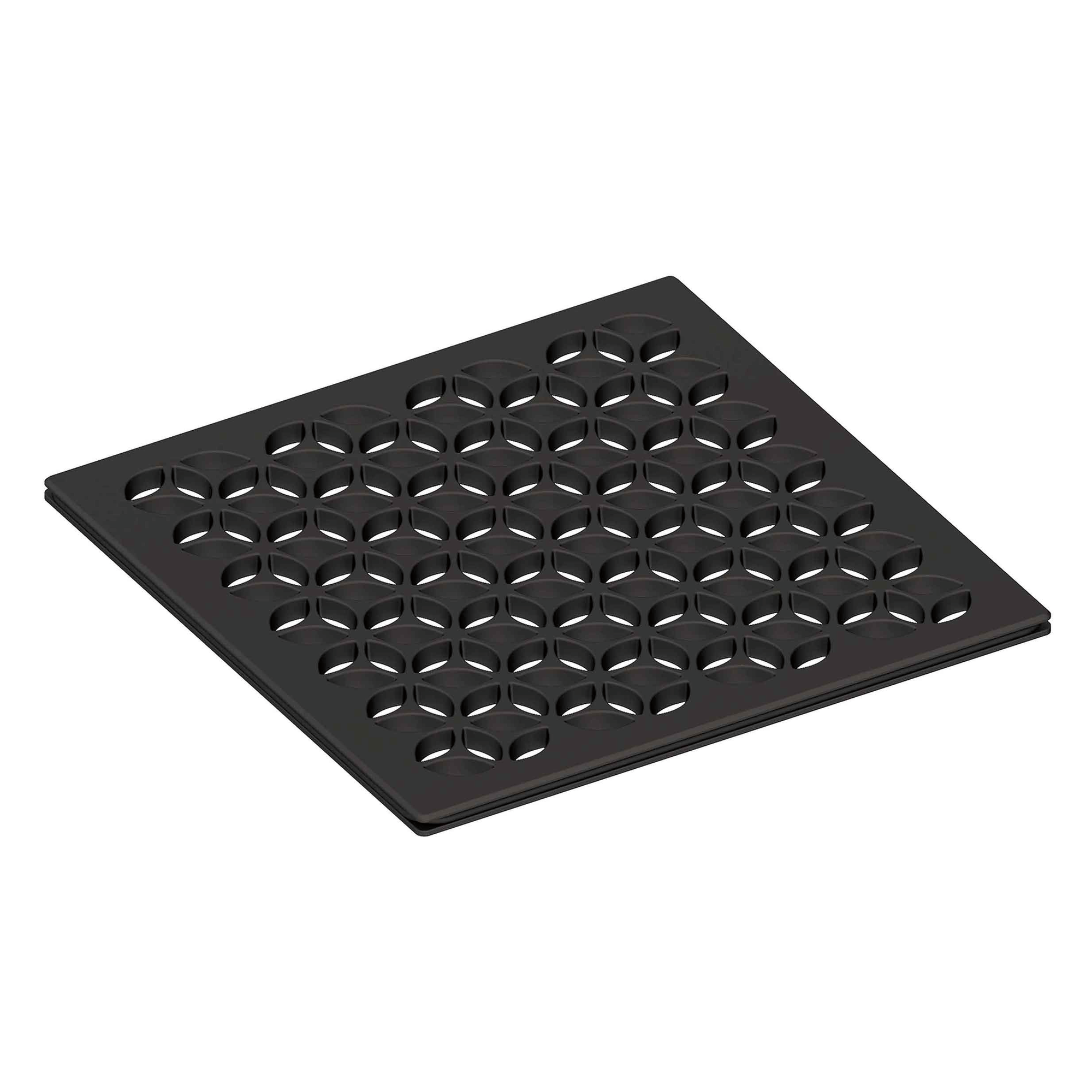 Newport Brass 6 inch Square Circular Design Shower Drain Grid