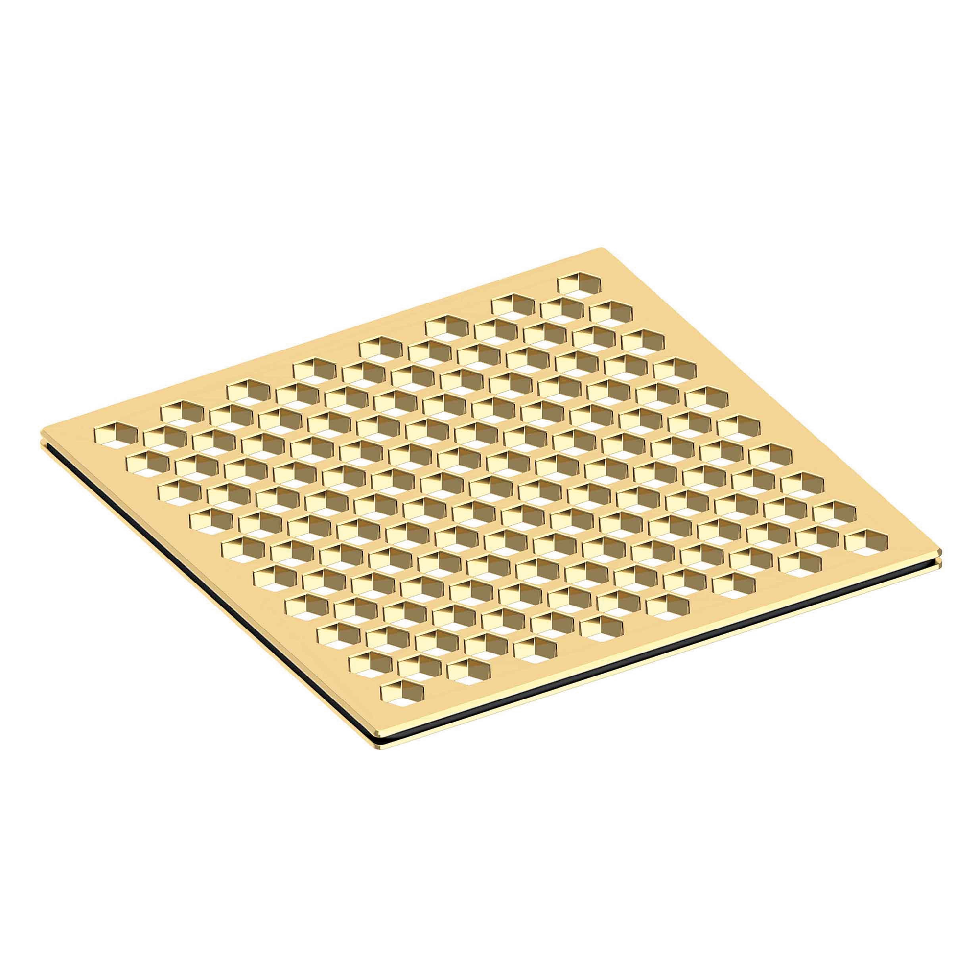 Newport Brass 6 inch Square Hex Design Shower Drain Grid