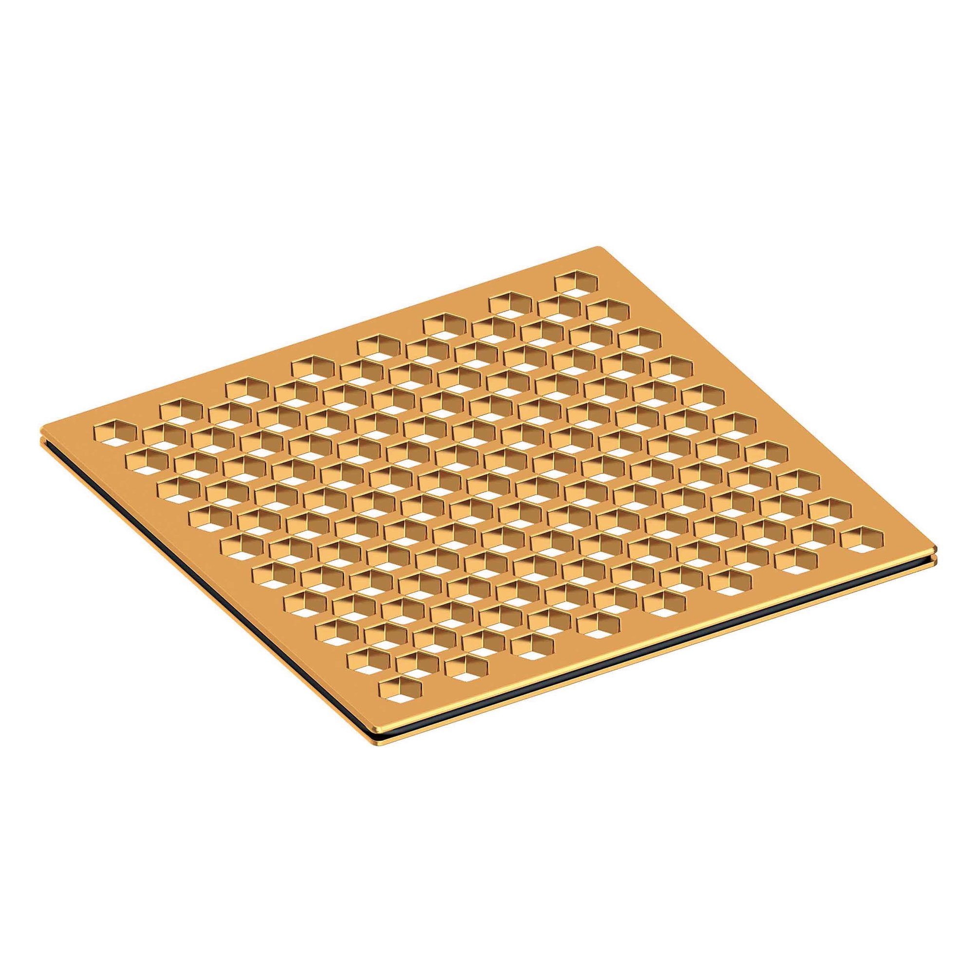Newport Brass 6 inch Square Hex Design Shower Drain Grid