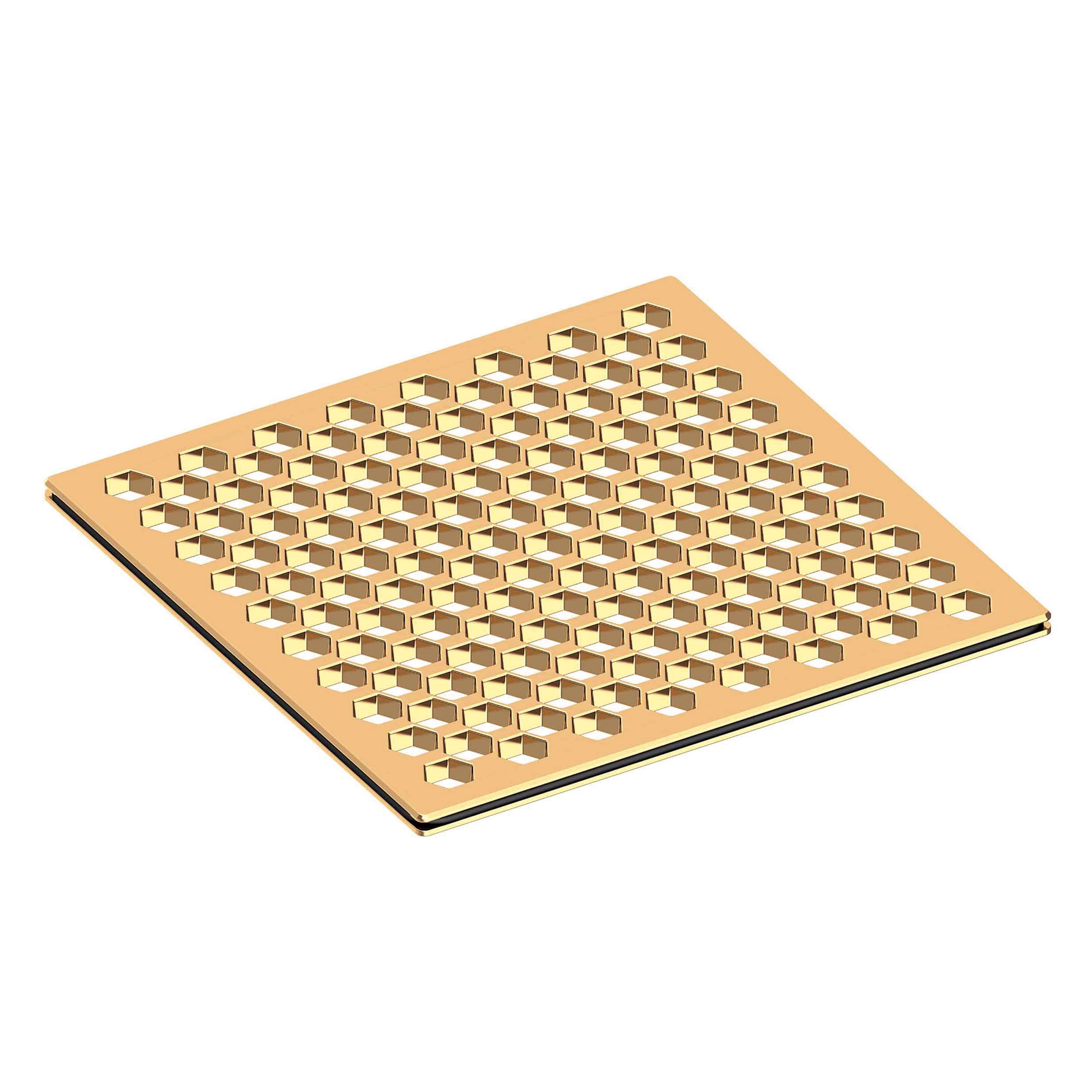 Newport Brass 6 inch Square Hex Design Shower Drain Grid