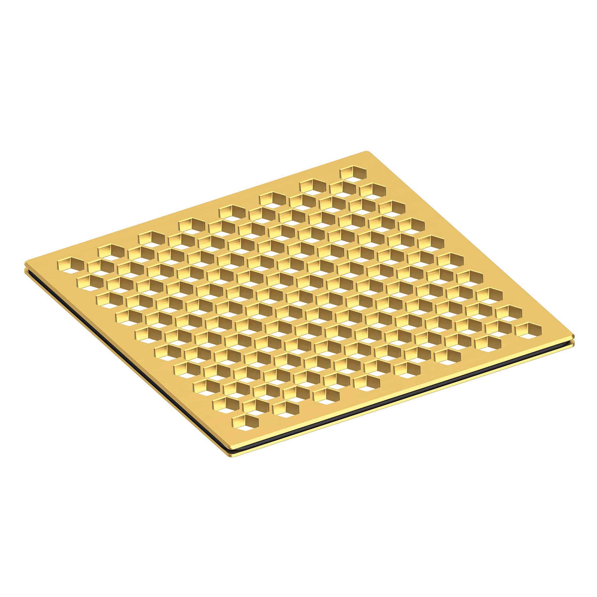 Newport Brass 6 inch Square Hex Design Shower Drain Grid