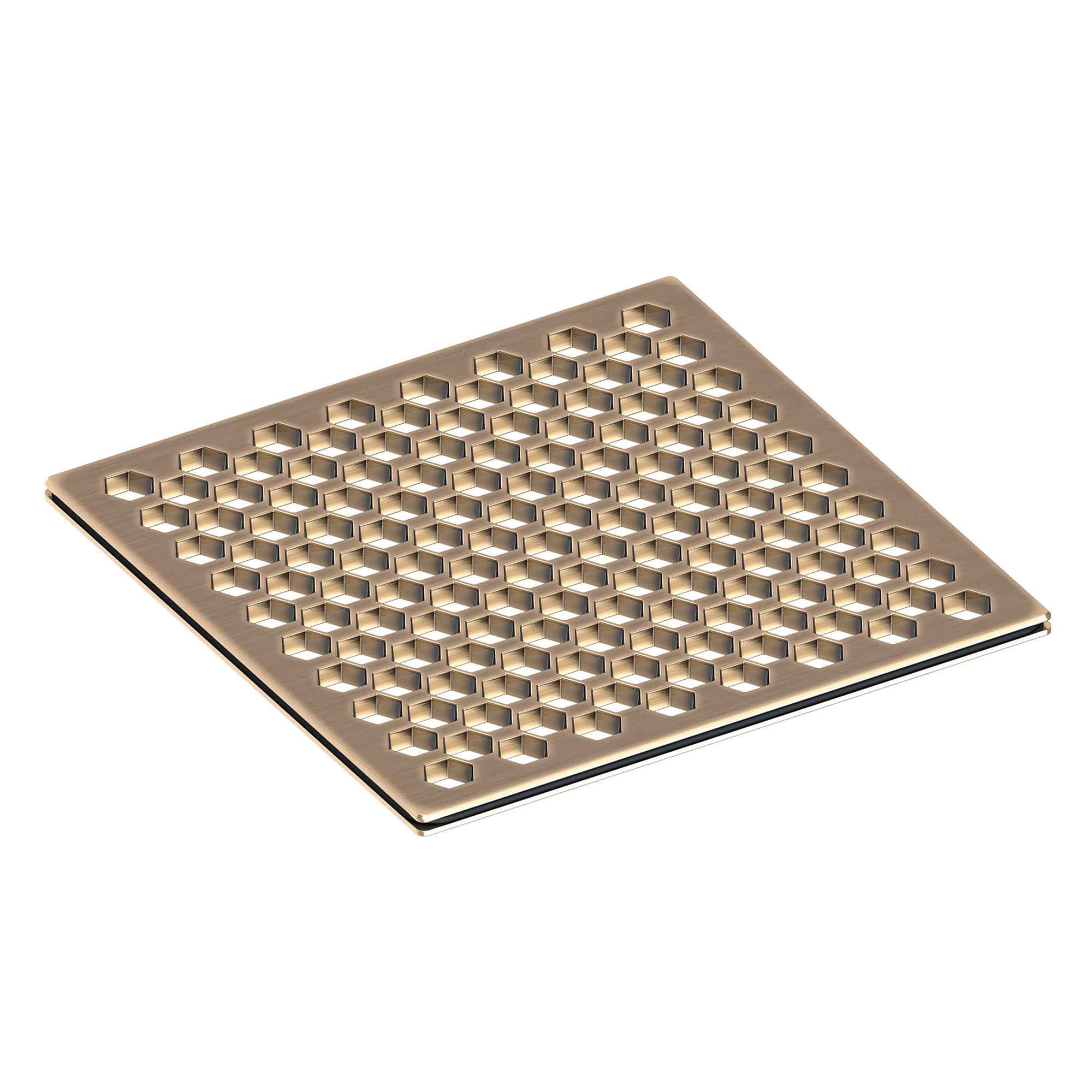 Newport Brass 6 inch Square Hex Design Shower Drain Grid