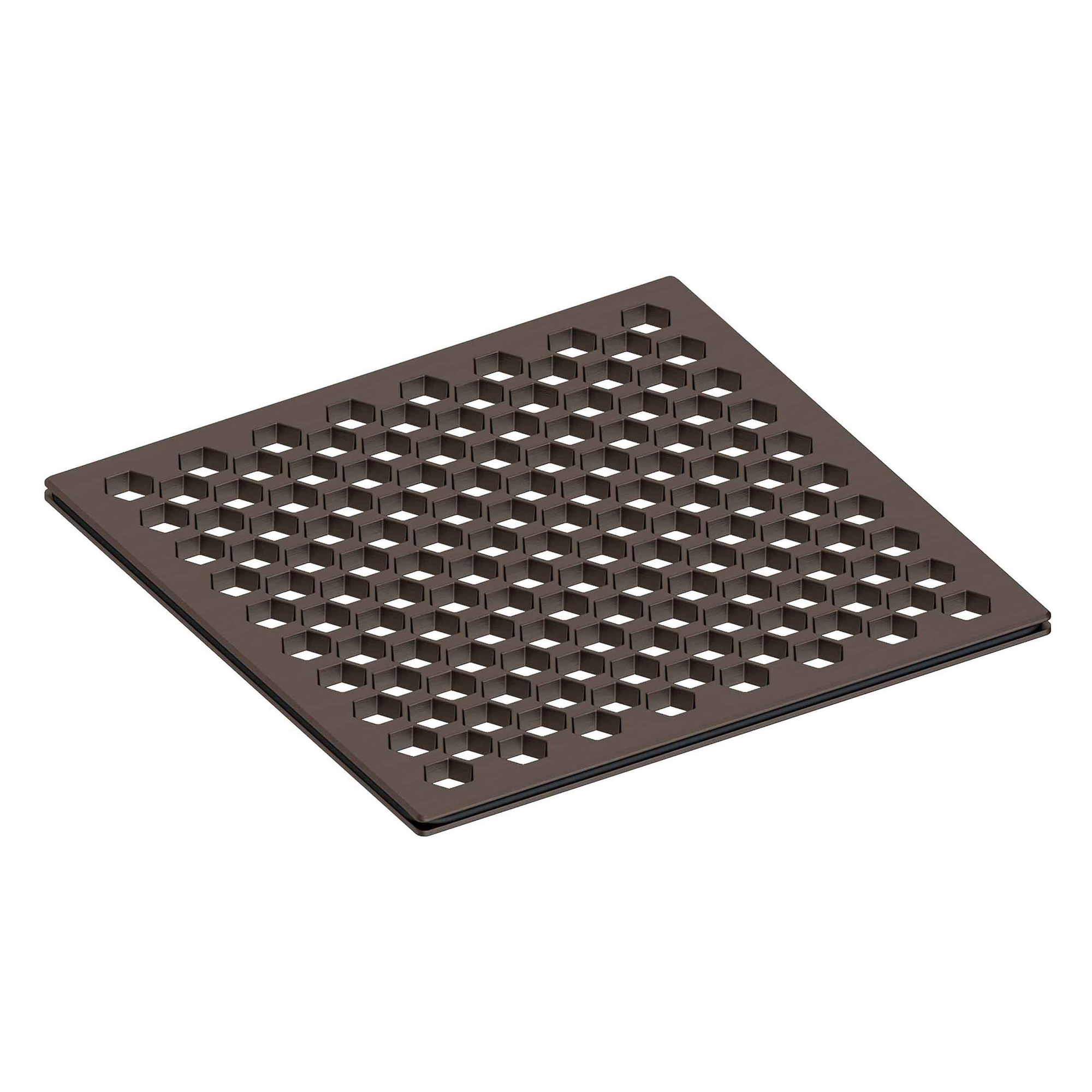 Newport Brass 6 inch Square Hex Design Shower Drain Grid