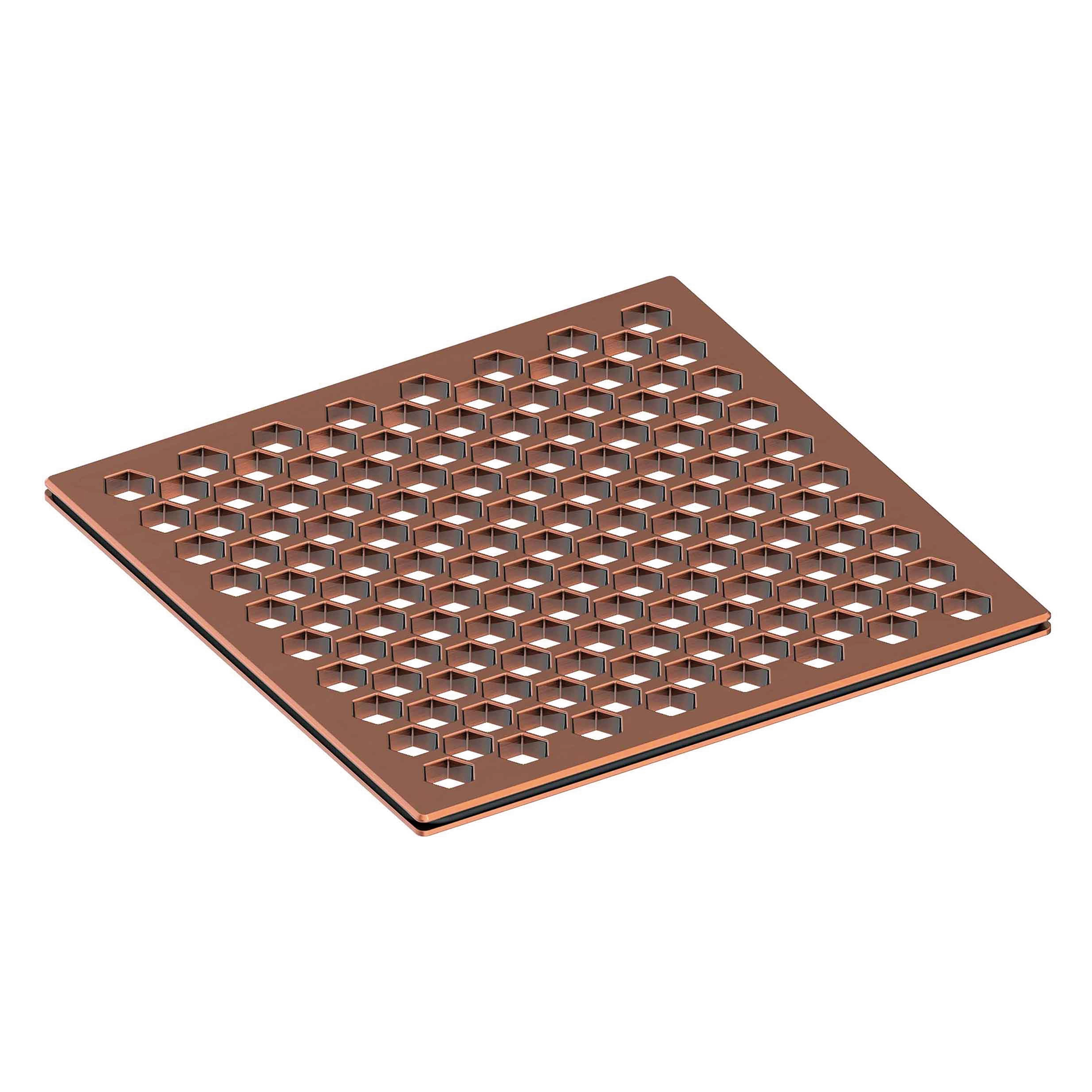 Newport Brass 6 inch Square Hex Design Shower Drain Grid