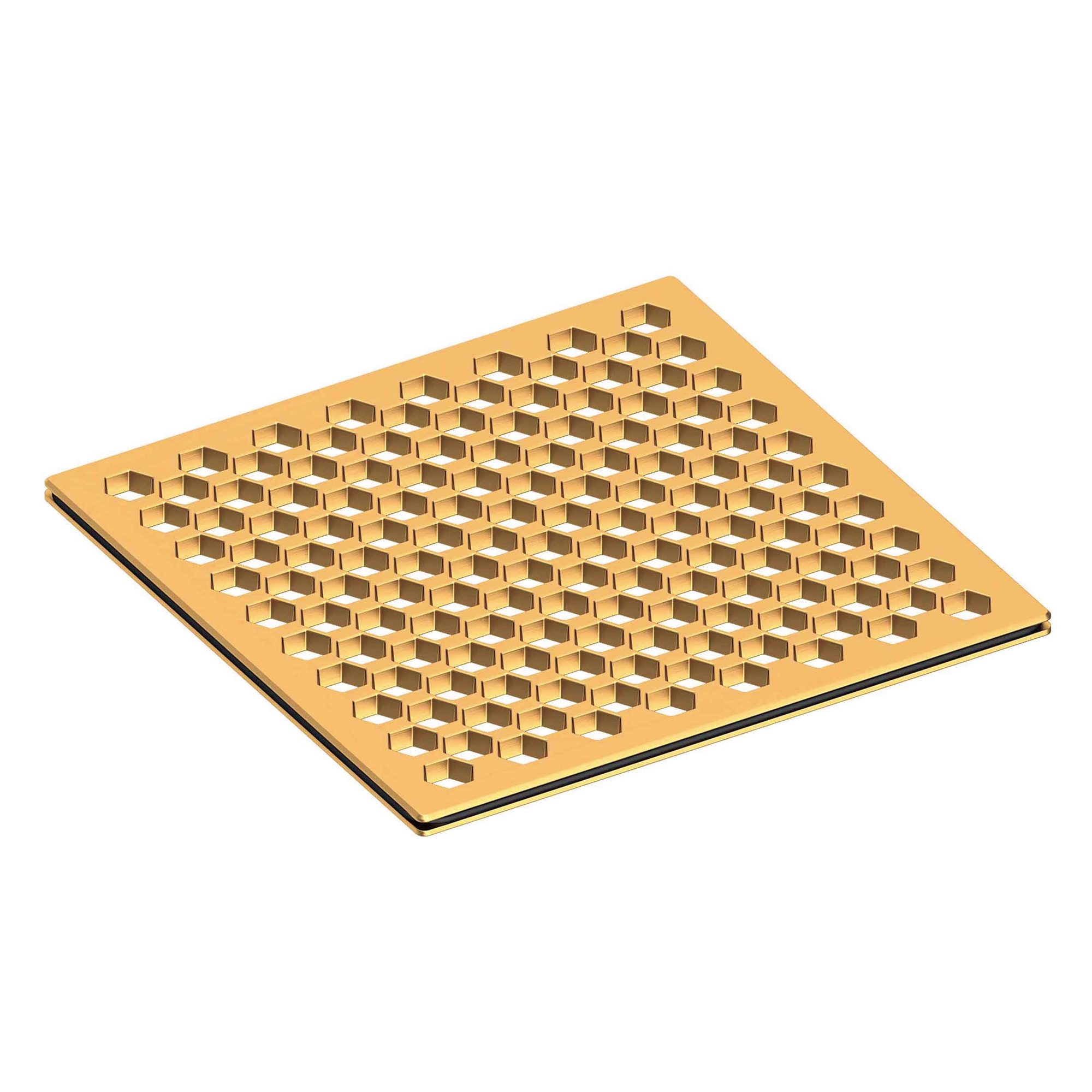 Newport Brass 6 inch Square Hex Design Shower Drain Grid