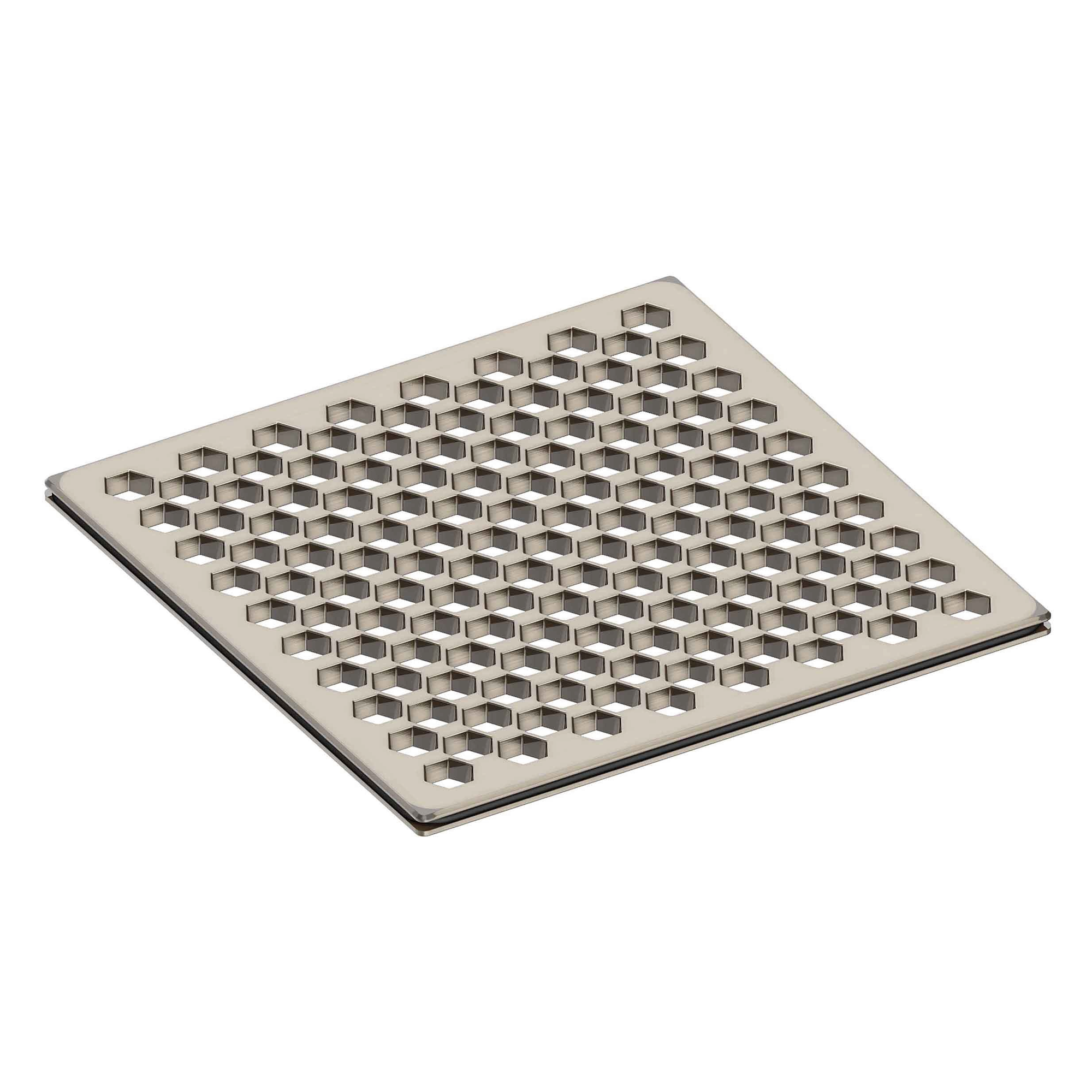 Newport Brass 6 inch Square Hex Design Shower Drain Grid