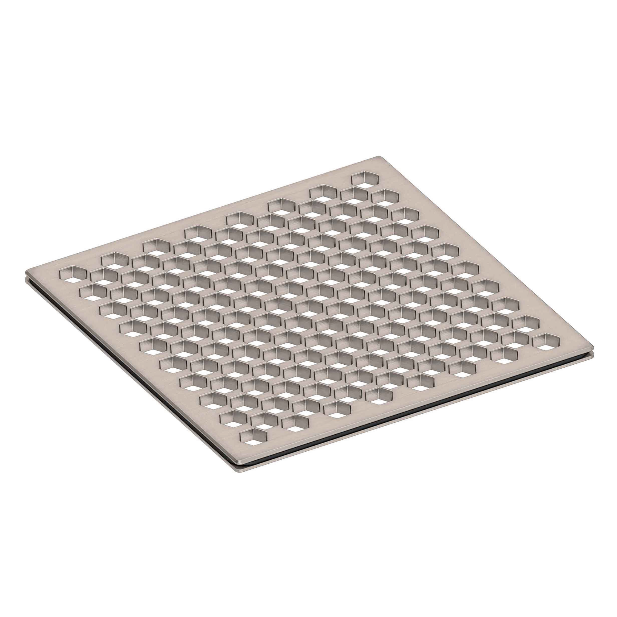 Newport Brass 6 inch Square Hex Design Shower Drain Grid