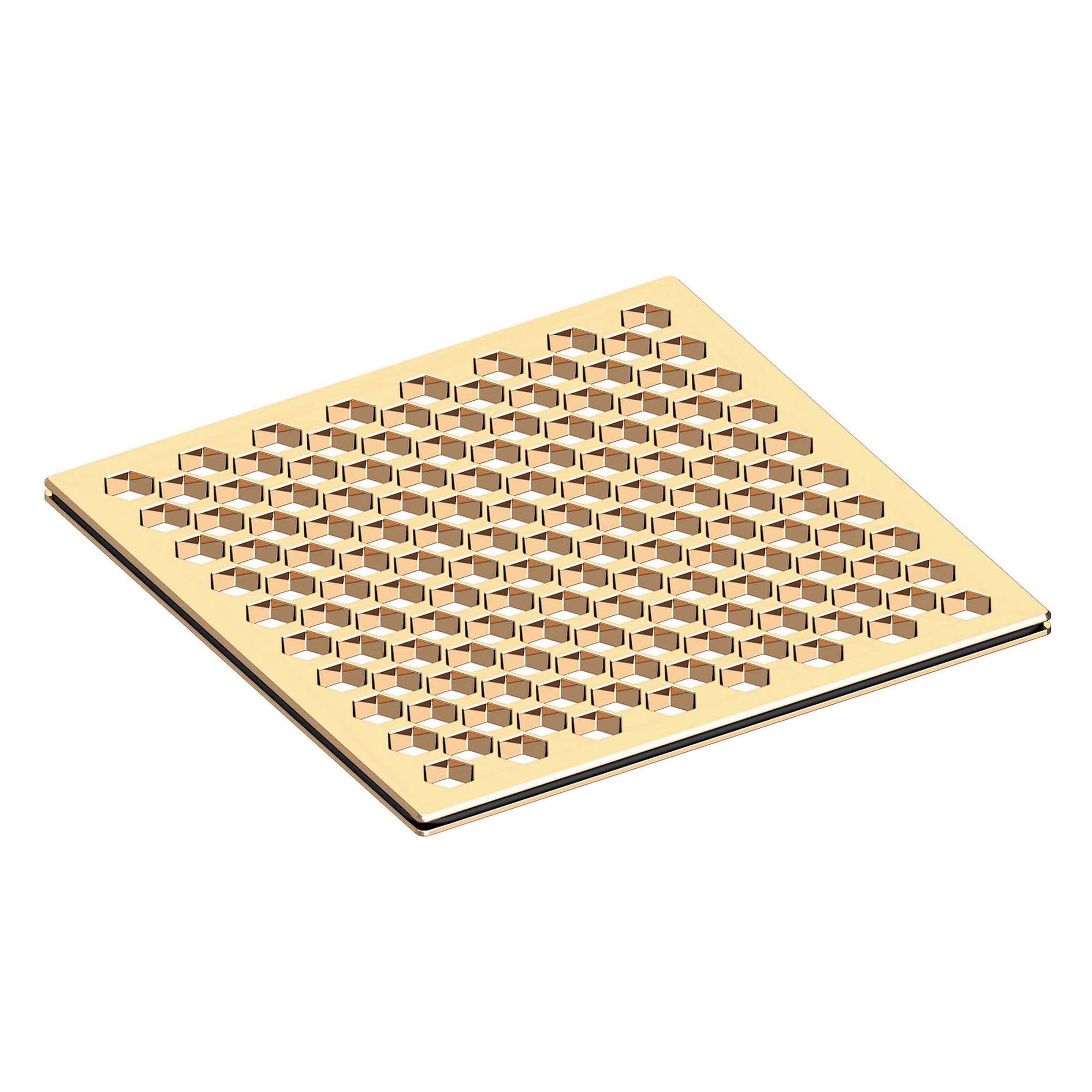 Newport Brass 6 inch Square Hex Design Shower Drain Grid