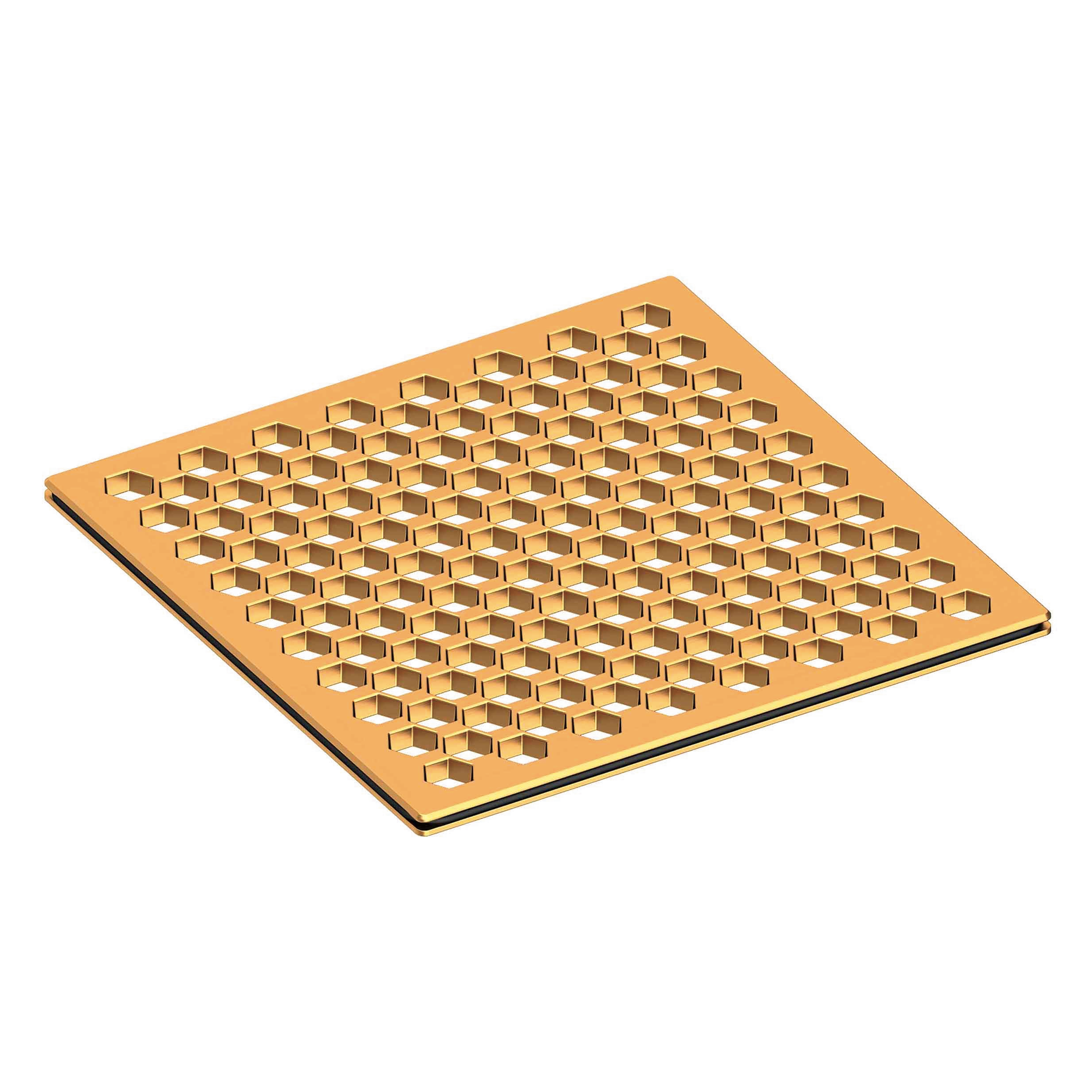 Newport Brass 6 inch Square Hex Design Shower Drain Grid