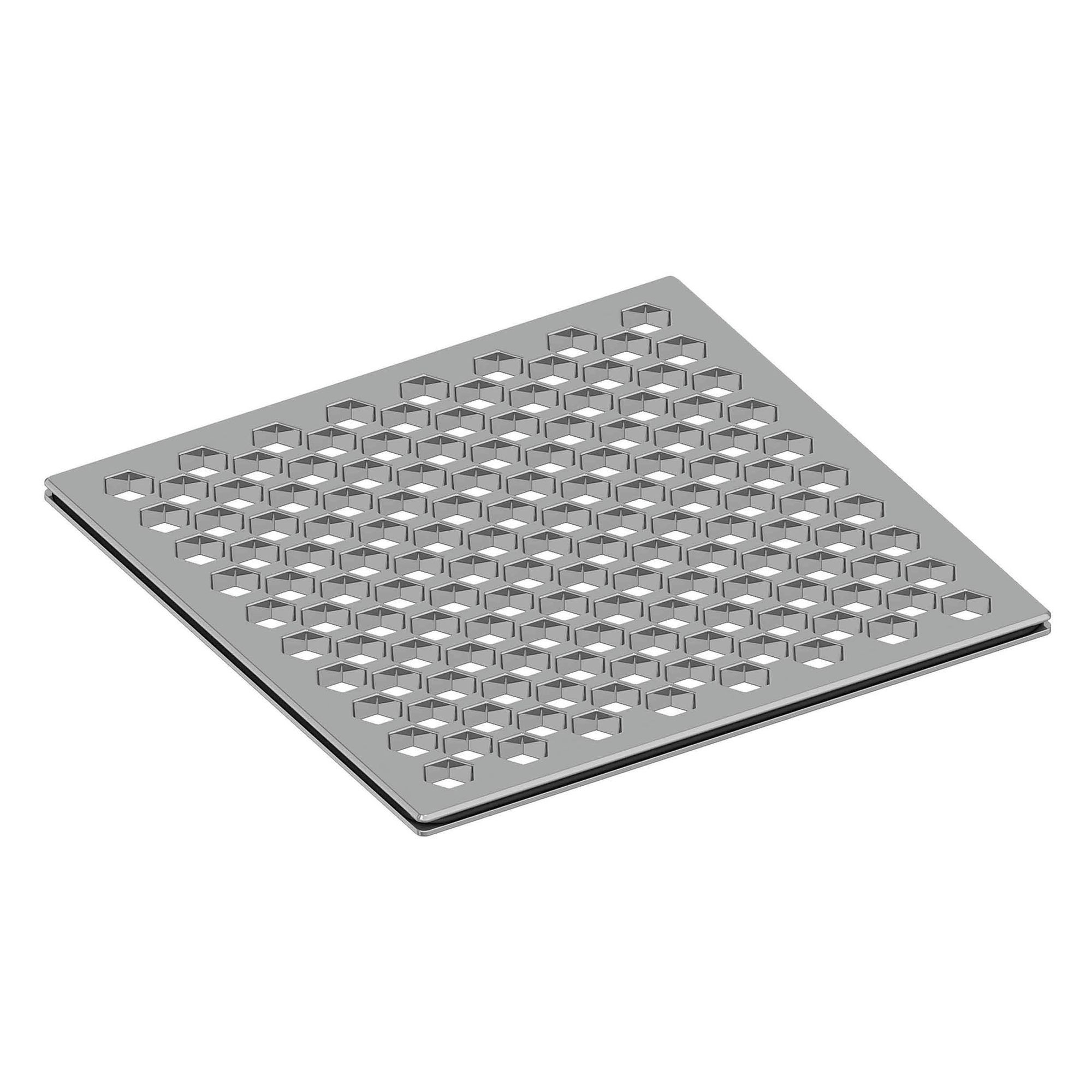 Newport Brass 6 inch Square Hex Design Shower Drain Grid