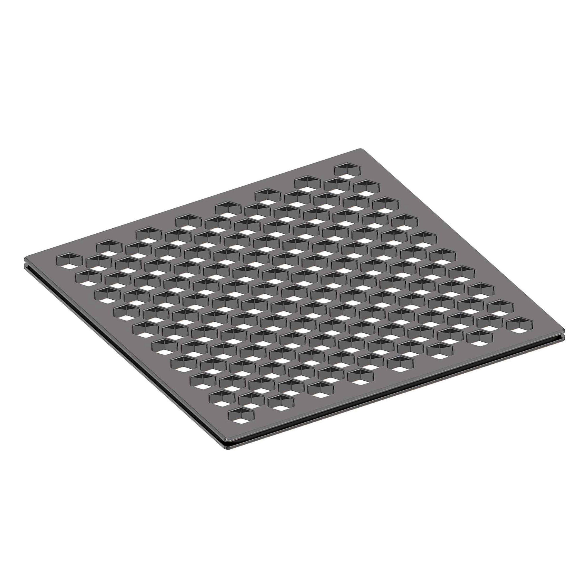 Newport Brass 6 inch Square Hex Design Shower Drain Grid