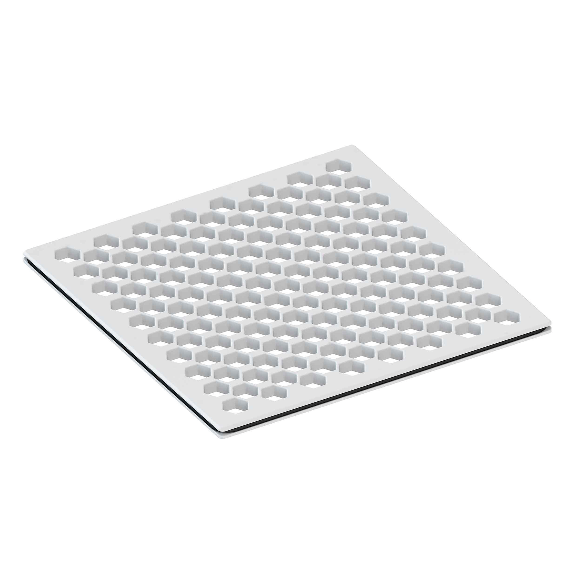Newport Brass 6 inch Square Hex Design Shower Drain Grid
