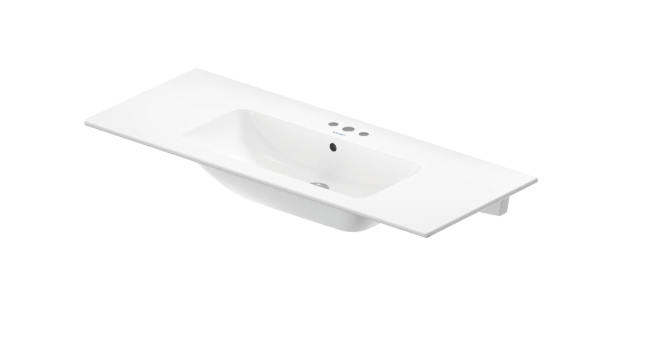 Duravit ME by Starck 48-3/8" Rectangular Wall Mounted Bathroom Sink - White