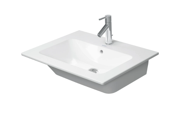 Duravit ME by Starck 24-3/4" Rectangular Wall Mounted Bathroom Sink - White