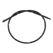 Black flexible concrete vibrator shaft, 10 feet long, coiled with connector end visible.
