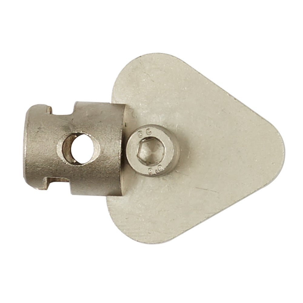 Milwaukee 1-inch spade bit attachment with hex socket and rust guard plating.