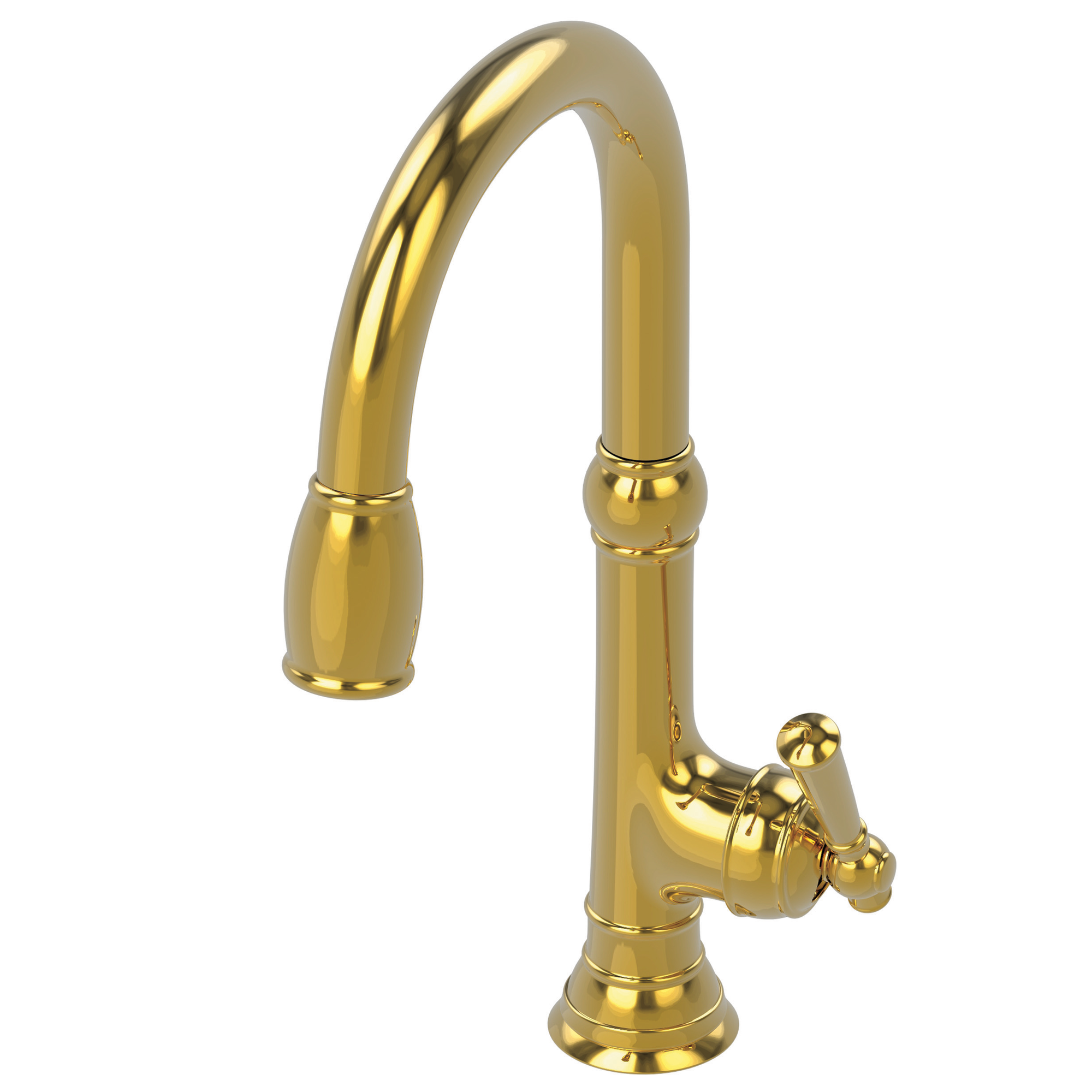 Newport Brass Jacobean 1.8 GPM Single Hole Pull Down Kitchen Faucet