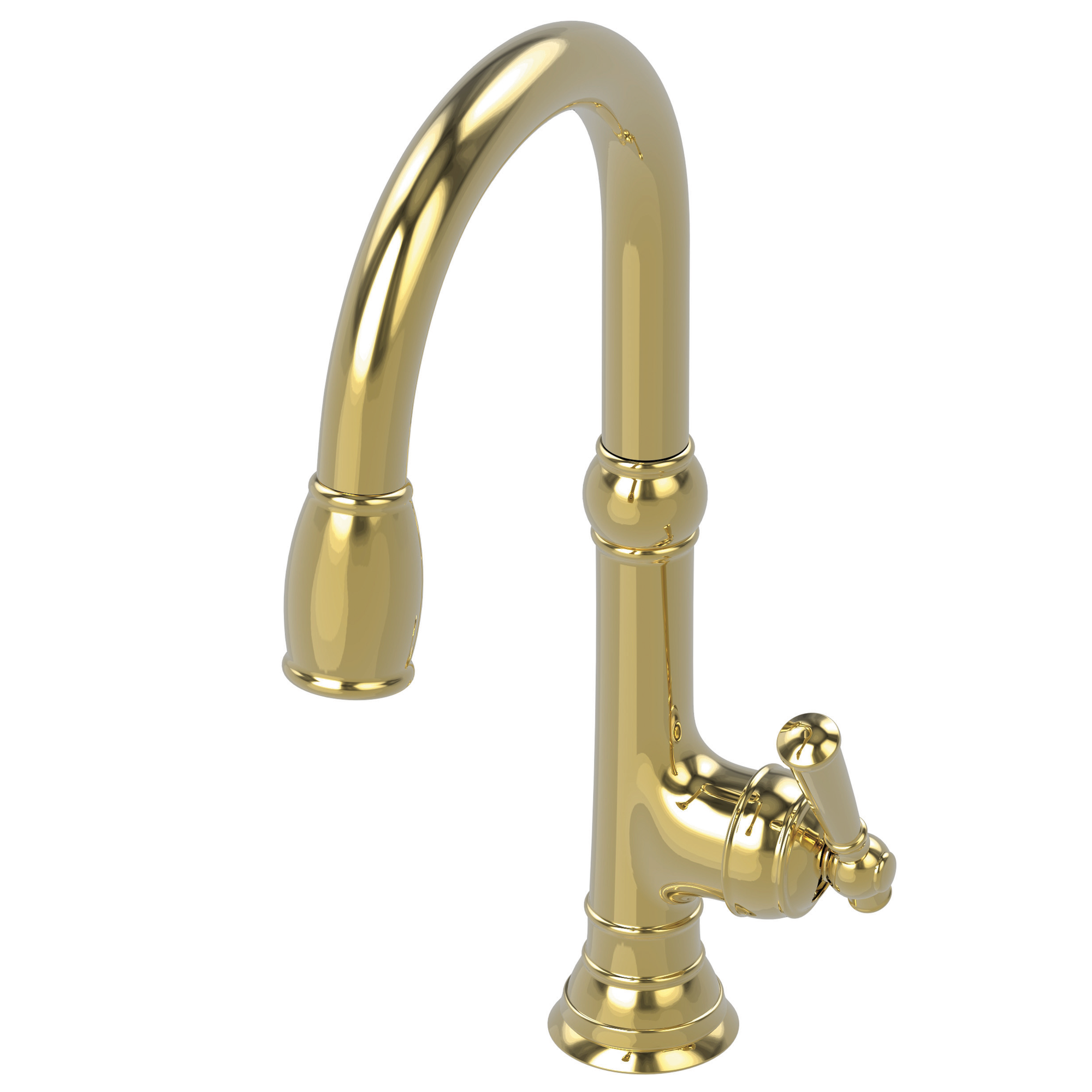 Newport Brass Jacobean 1.8 GPM Single Hole Pull Down Kitchen Faucet