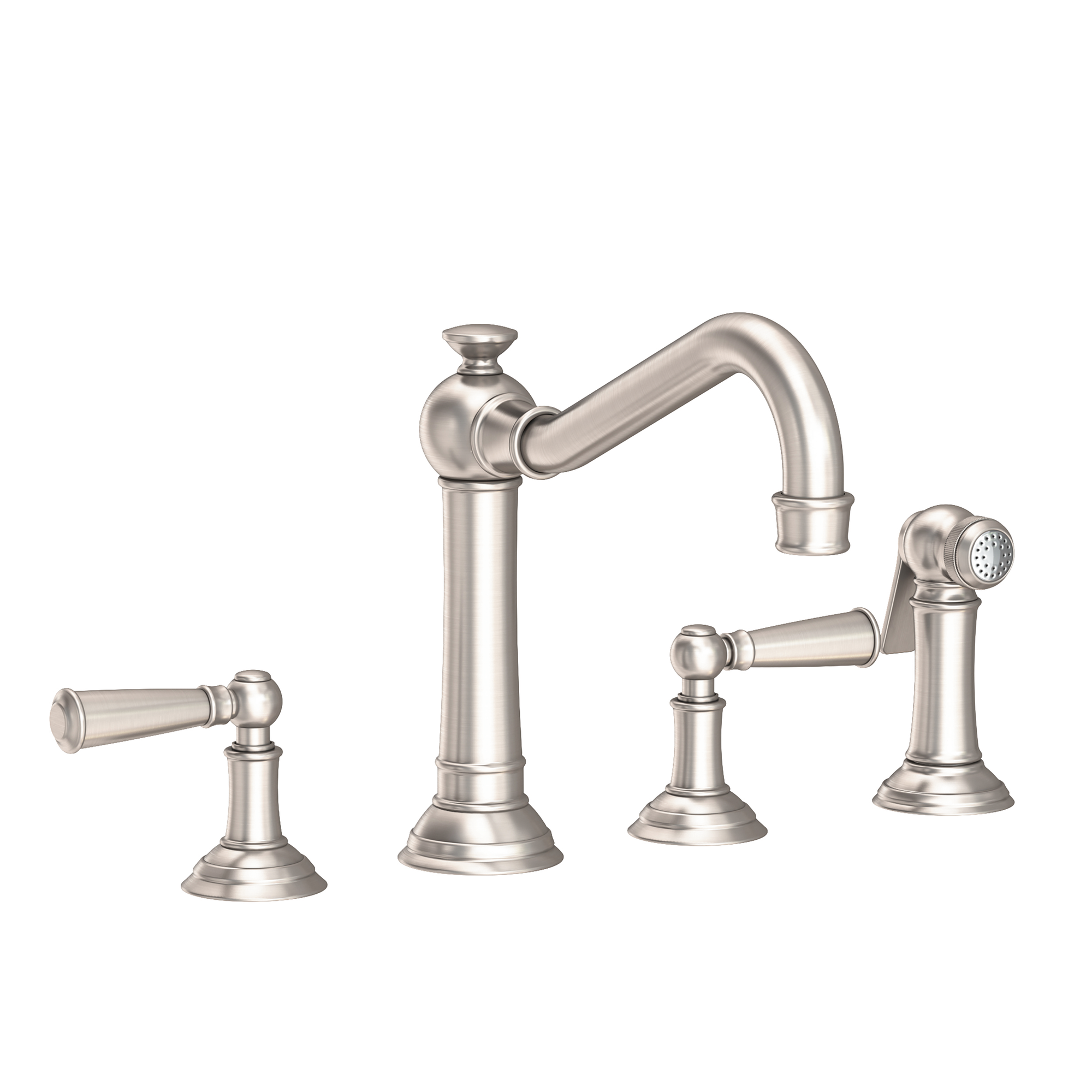 Newport Brass Jacobean 1.8 GPM Widespread Kitchen Faucet with Side Spray