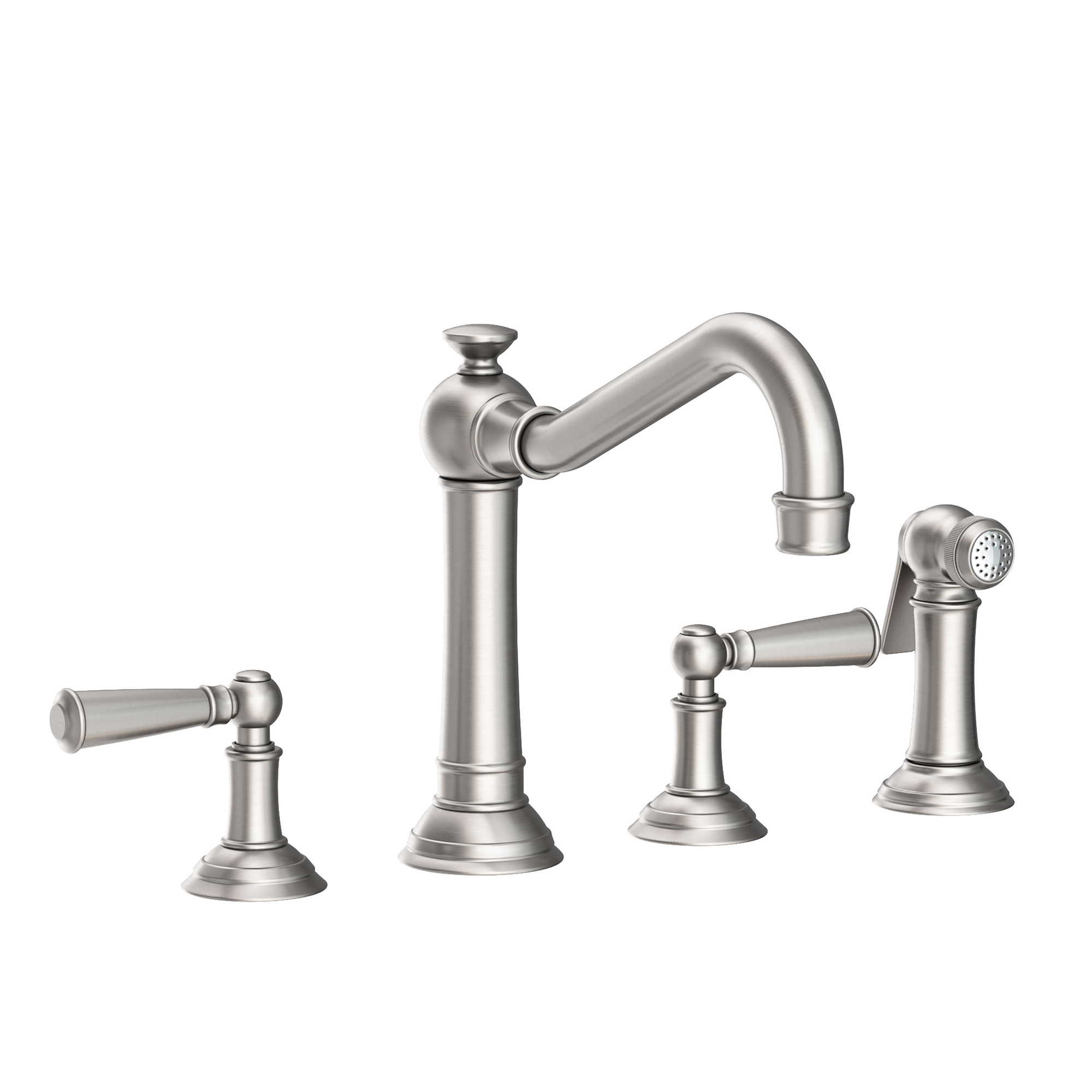 Newport Brass Jacobean 1.8 GPM Widespread Kitchen Faucet with Side Spray