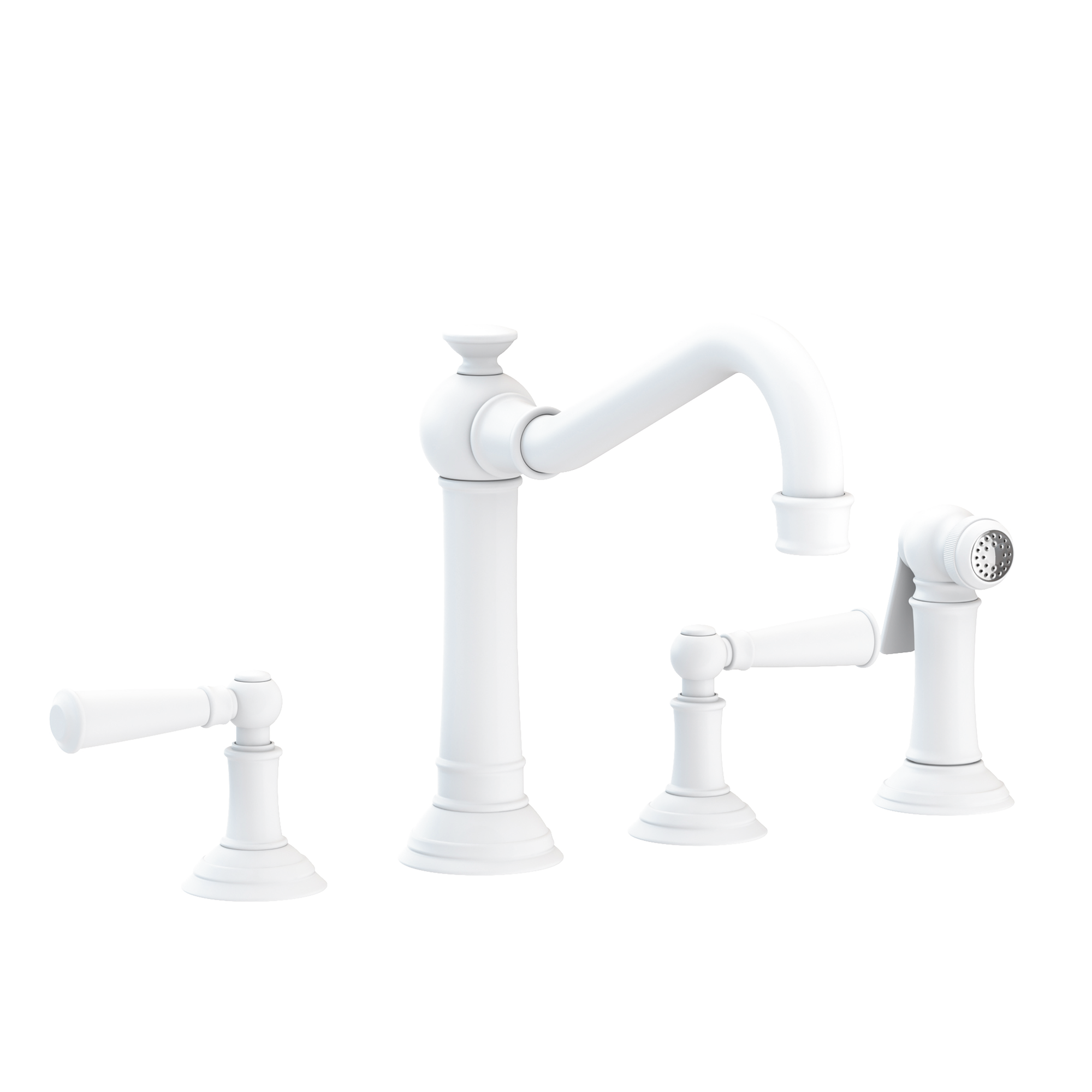Newport Brass Jacobean 1.8 GPM Widespread Kitchen Faucet with Side Spray