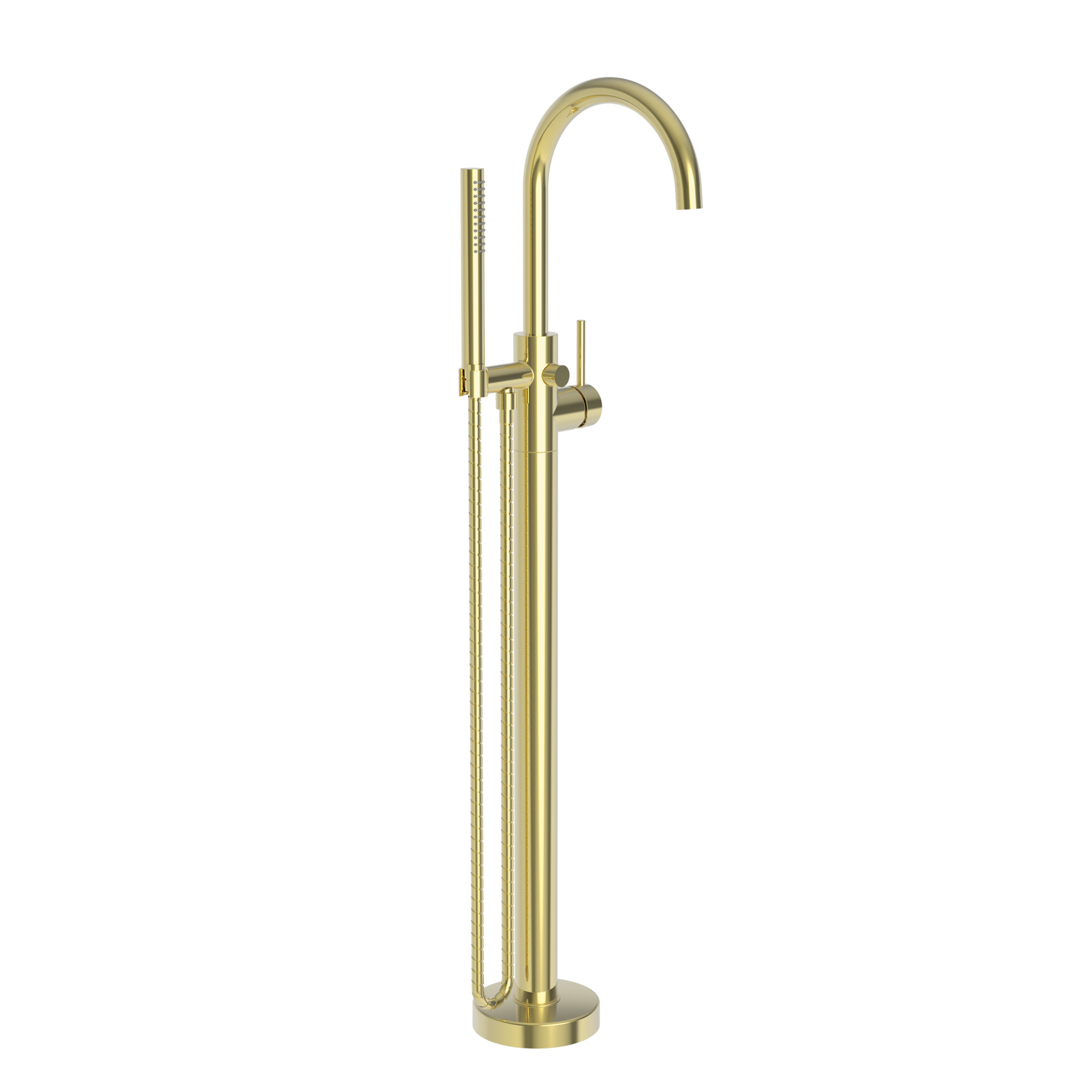 Newport Brass Priya Floor Mounted Tub Filler with Diverter and Hand Shower