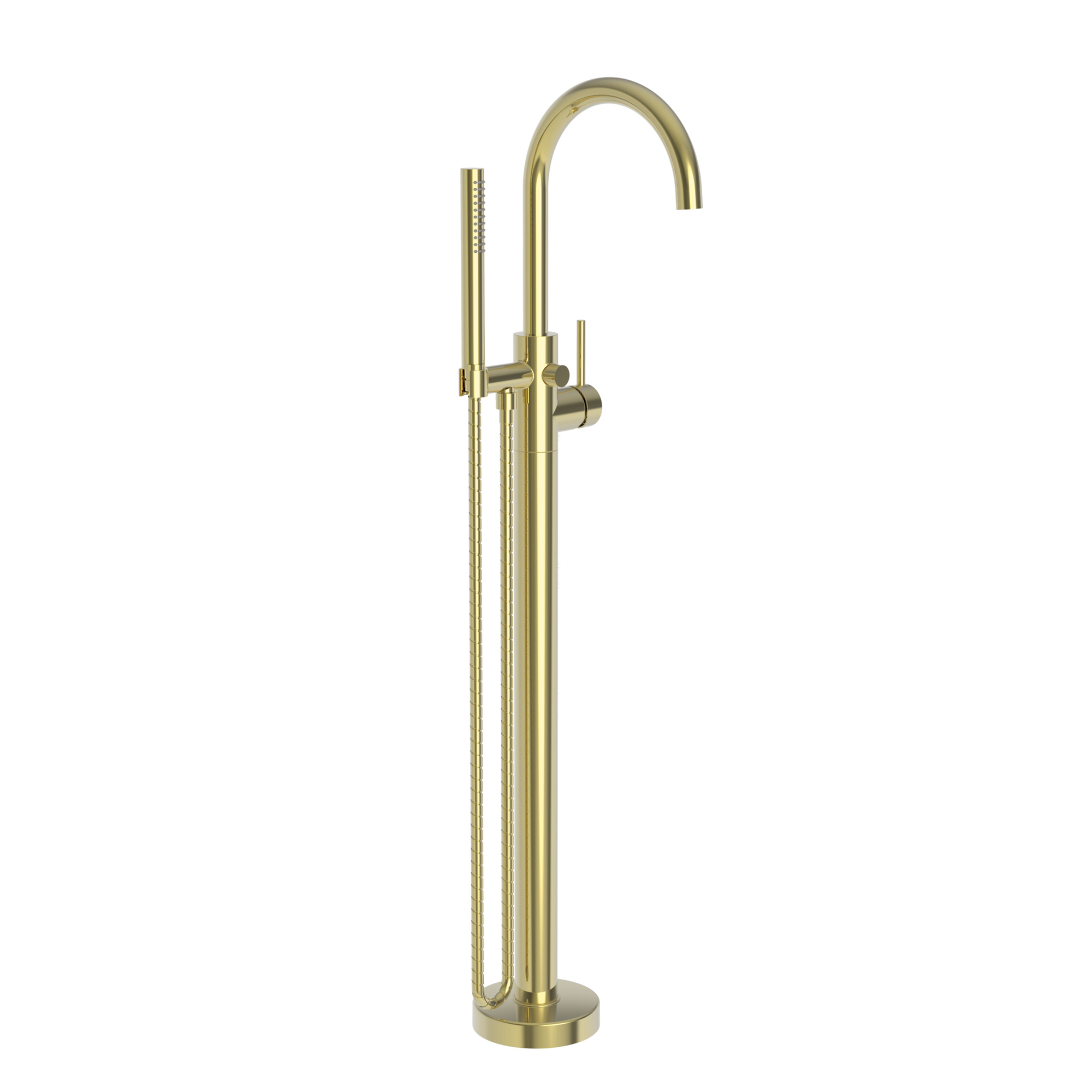 Newport Brass Priya Floor Mounted Tub Filler with Diverter and Hand Shower