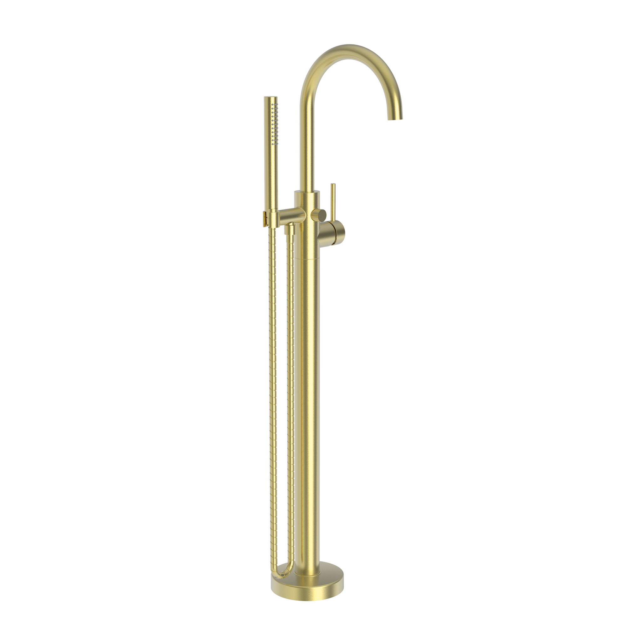 Newport Brass Priya Floor Mounted Tub Filler with Diverter and Hand Shower