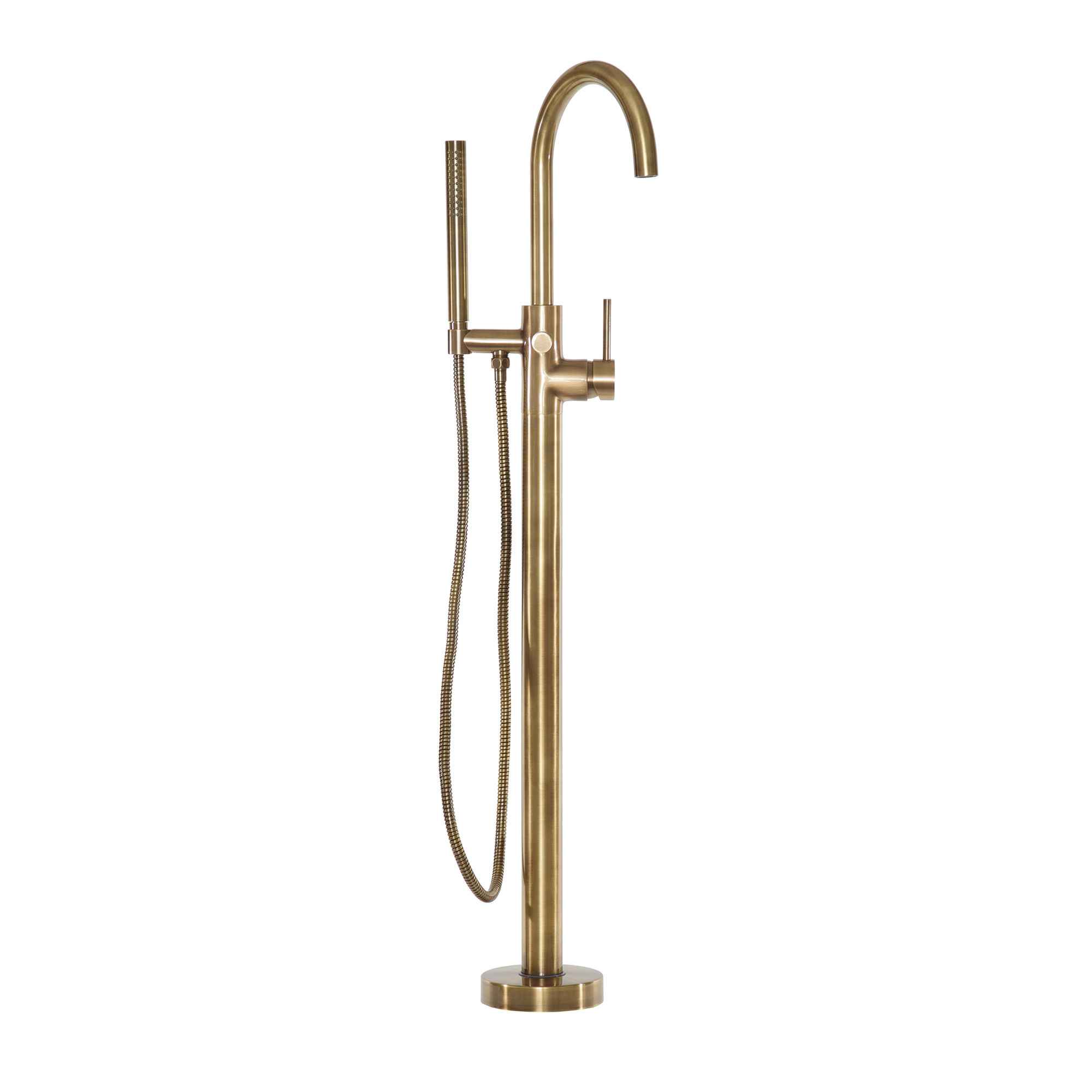 Newport Brass Priya Floor Mounted Tub Filler with Diverter and Hand Shower
