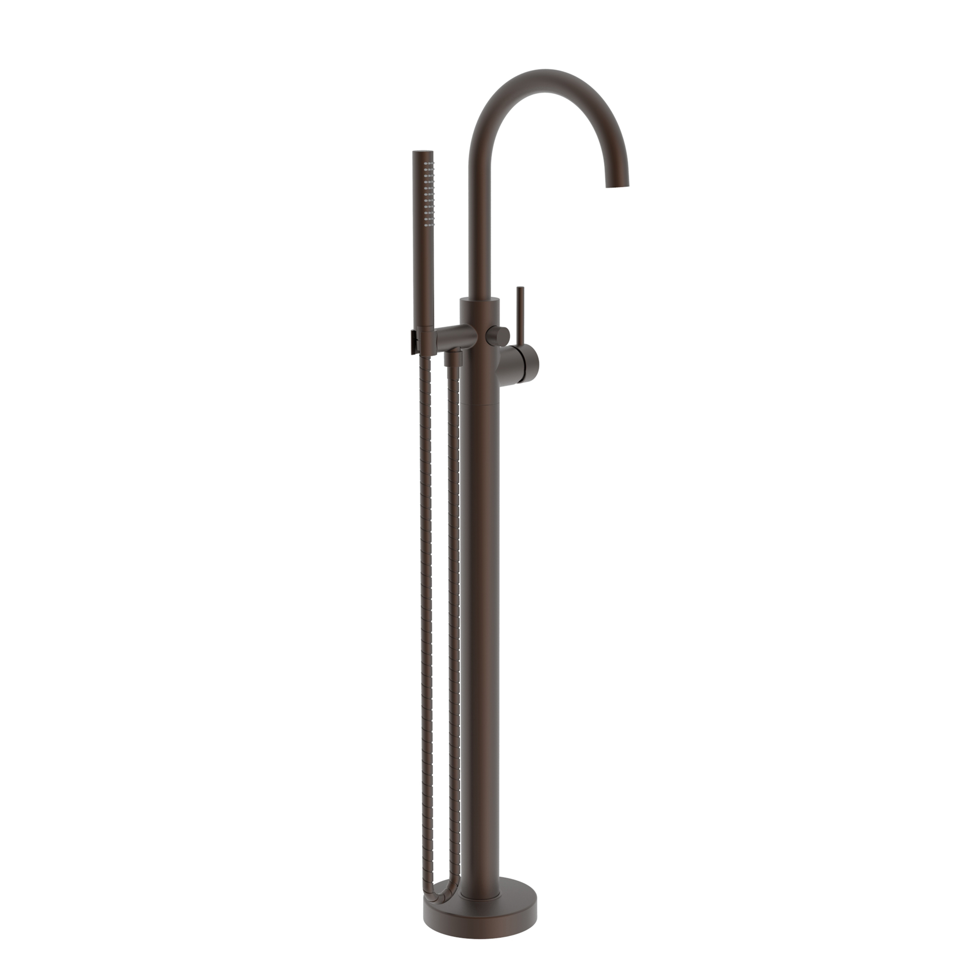 Newport Brass Priya Floor Mounted Tub Filler with Diverter and Hand Shower