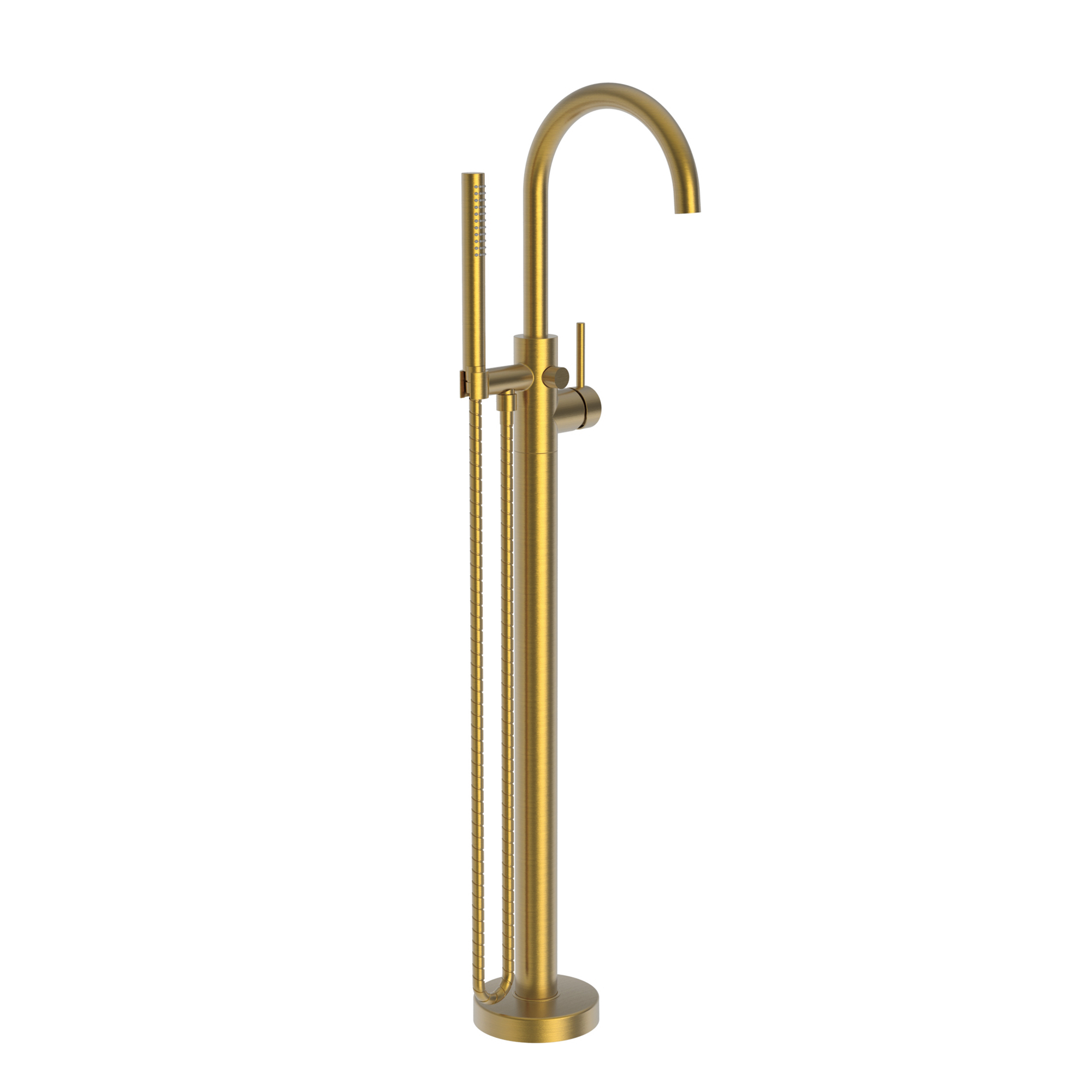 Newport Brass Priya Floor Mounted Tub Filler with Diverter and Hand Shower