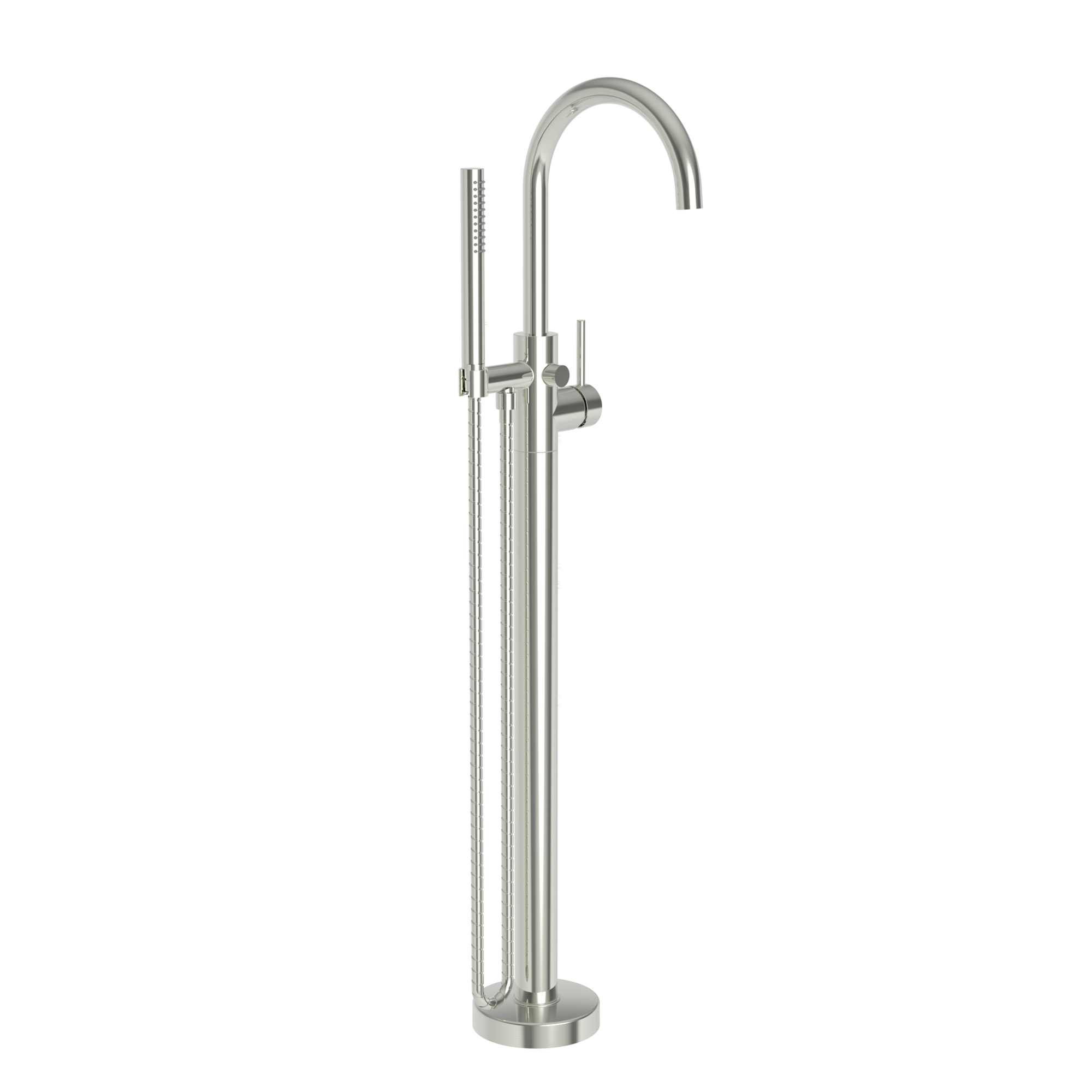 Newport Brass Priya Floor Mounted Tub Filler with Diverter and Hand Shower