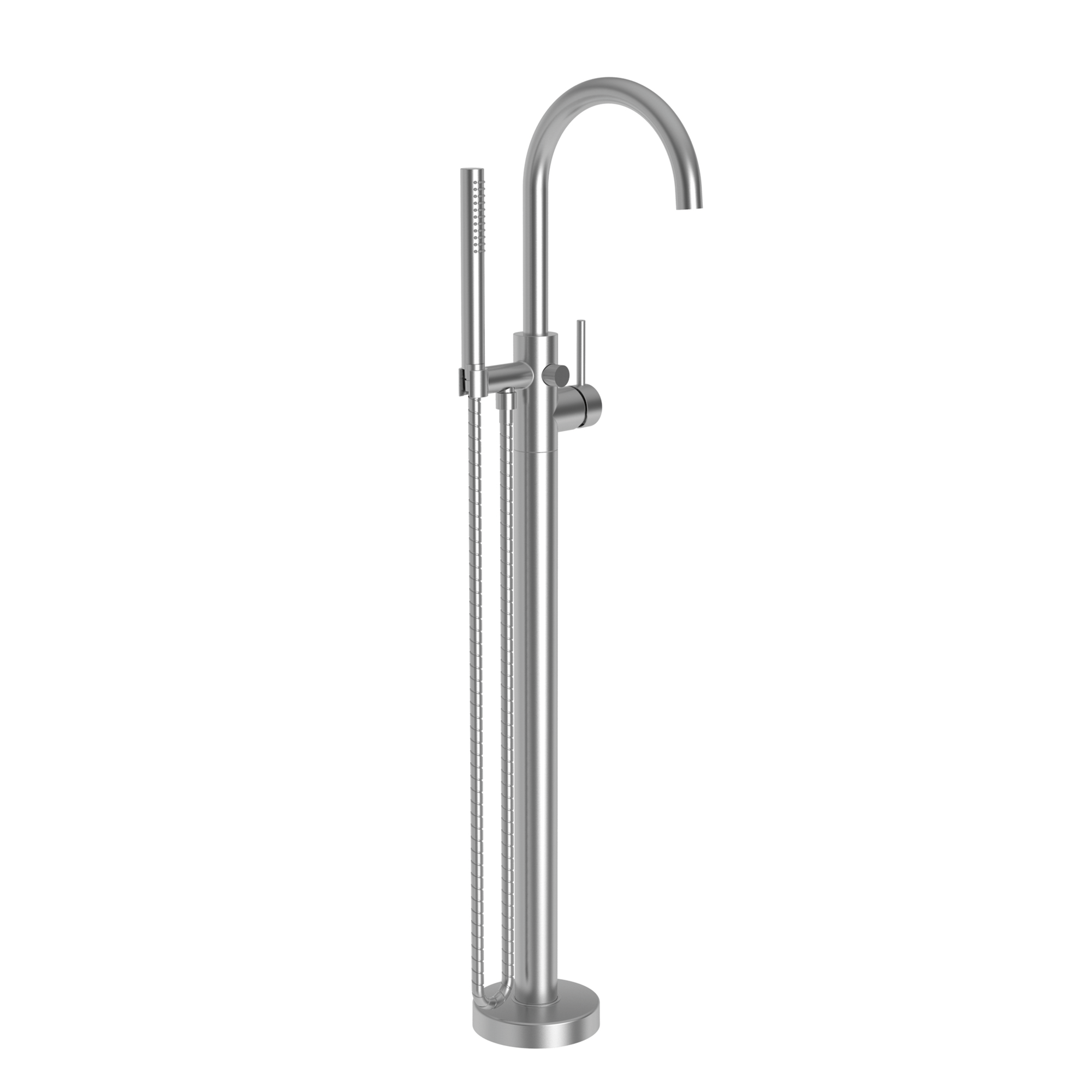 Newport Brass Priya Floor Mounted Tub Filler with Diverter and Hand Shower